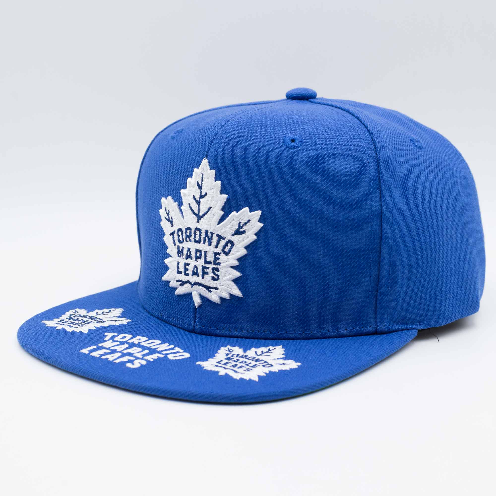 Toronto Maple Leafs Hat Trick Mitchell & Ness Snapback NHL Cap Blue