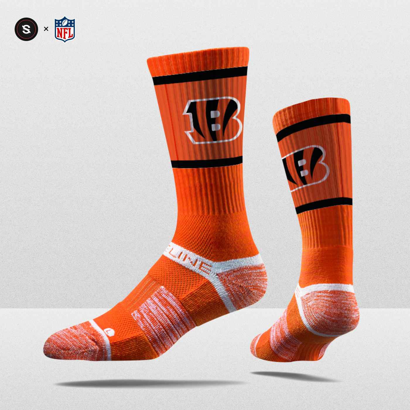 Cincinnati Bengals Strideline Premium NFL Crew Socken