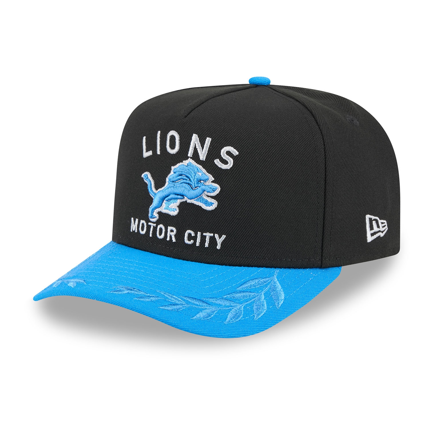 Detroit Lions 2025 NFL Draft New Era 9FIFTY A-Frame Snapback Cap Schwarz