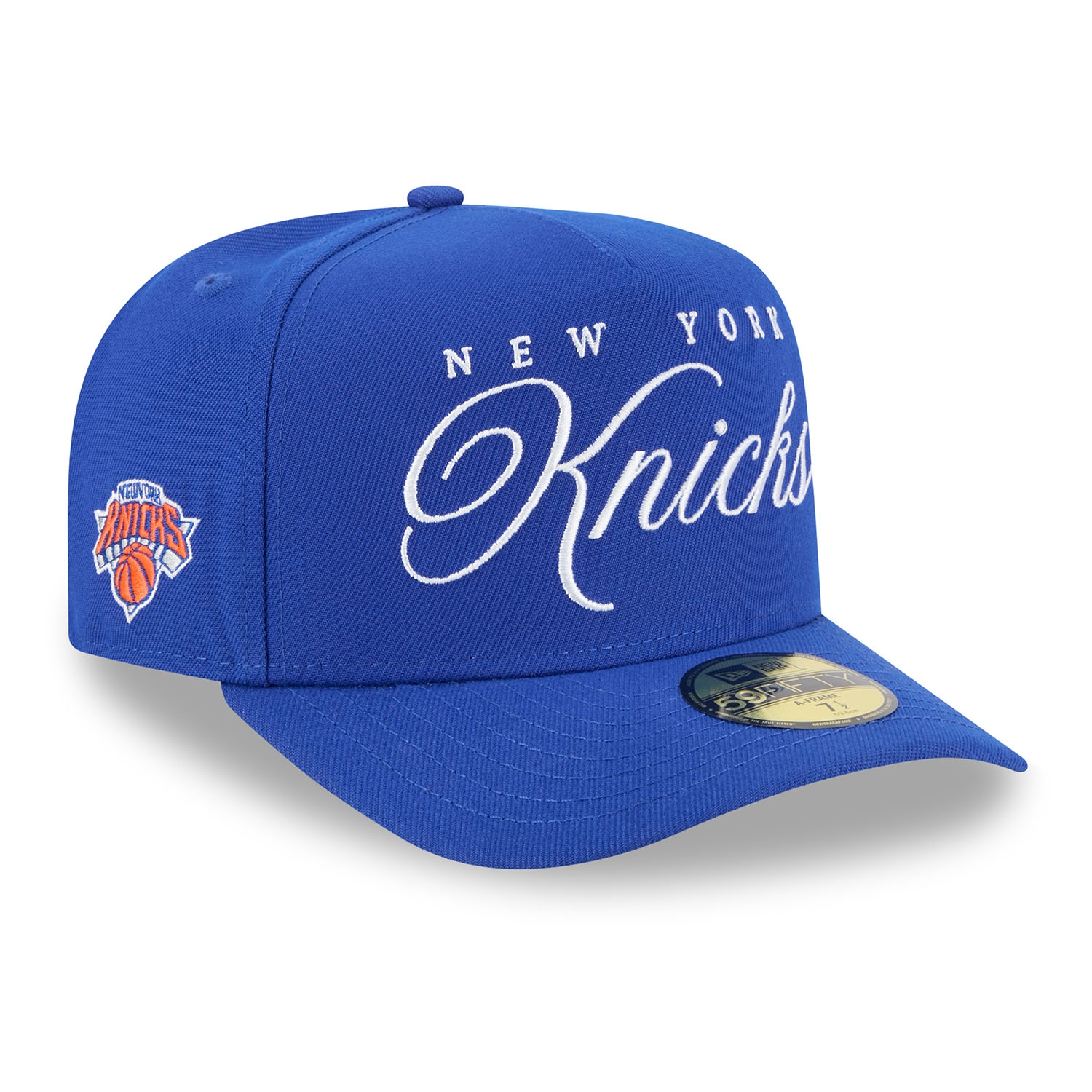 New York Knicks 2025 NBA Draft New Era 59FIFTY A-Frame Fitted Cap Blau