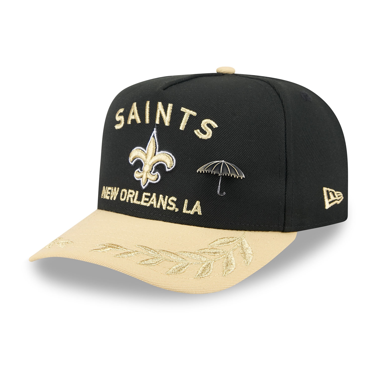 New Orleans Saints 2025 NFL Draft New Era 59FIFTY A-Frame Fitted Cap Schwarz