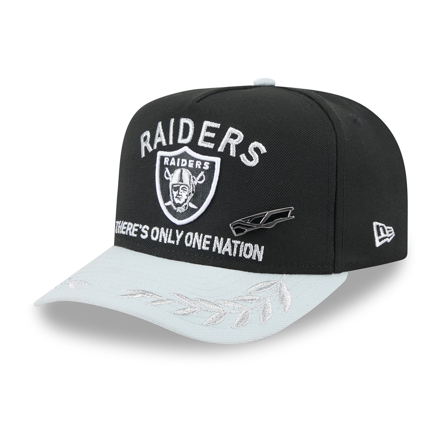 Las Vegas Raiders 2025 NFL Draft New Era 59FIFTY A-Frame Fitted Cap Schwarz