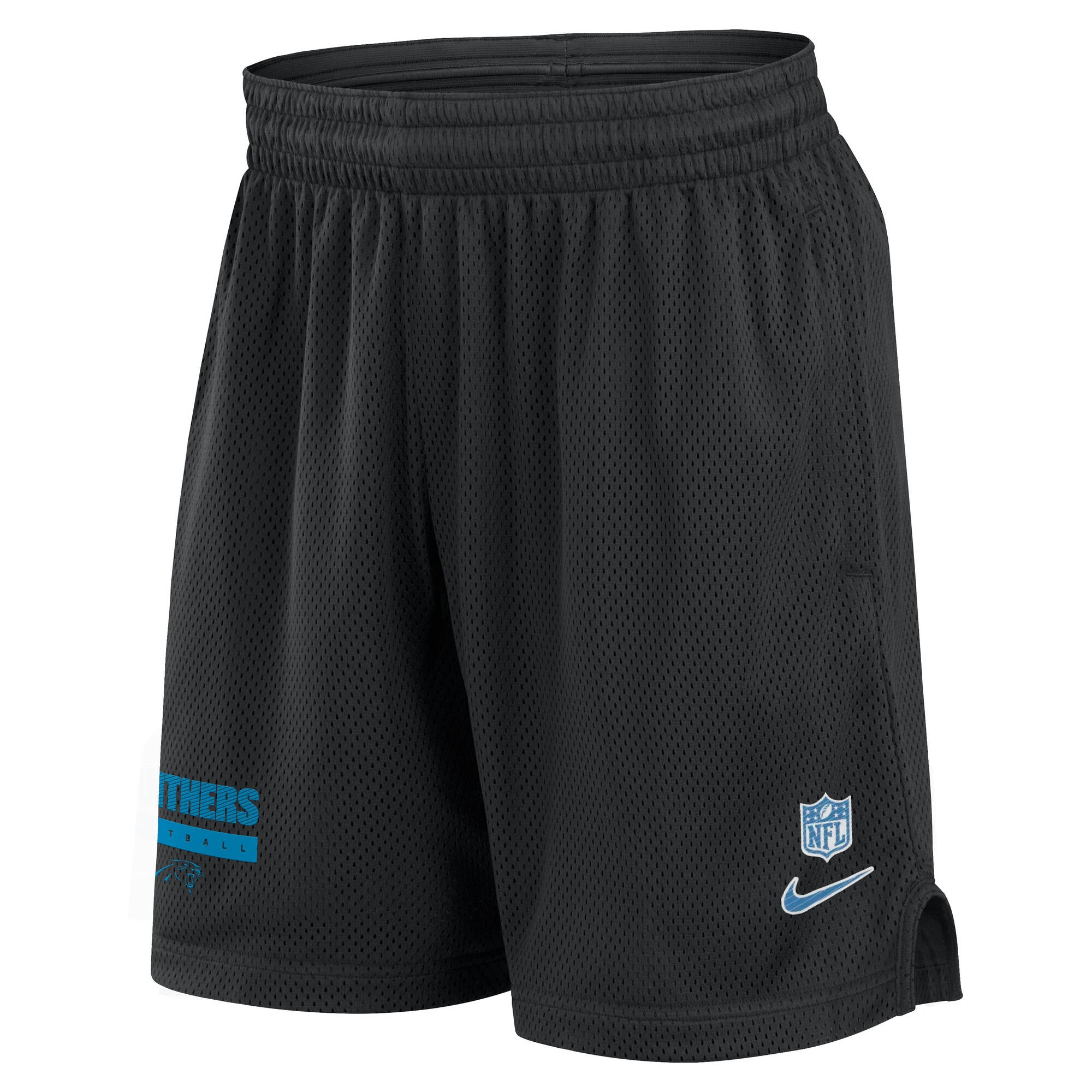 Carolina Panthers 2024 NFL Sideline Mesh Nike Dri-FIT Shorts Schwarz