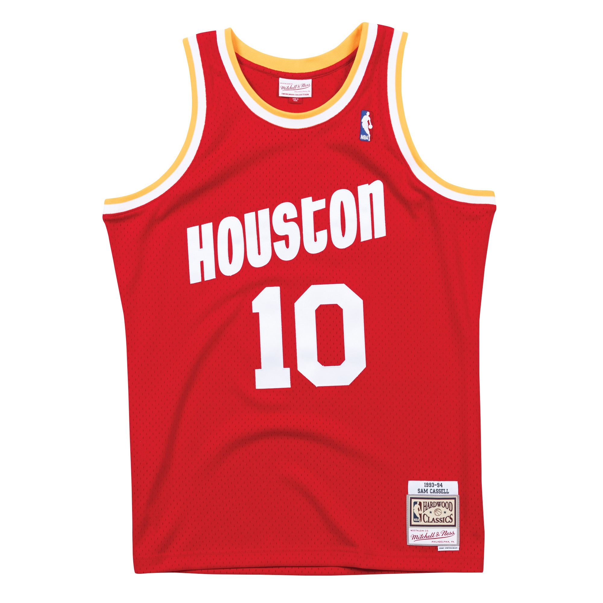 Sam Cassell #10 Houston Rockets 1993-94 Mitchell & Ness Swingman NBA Jersey