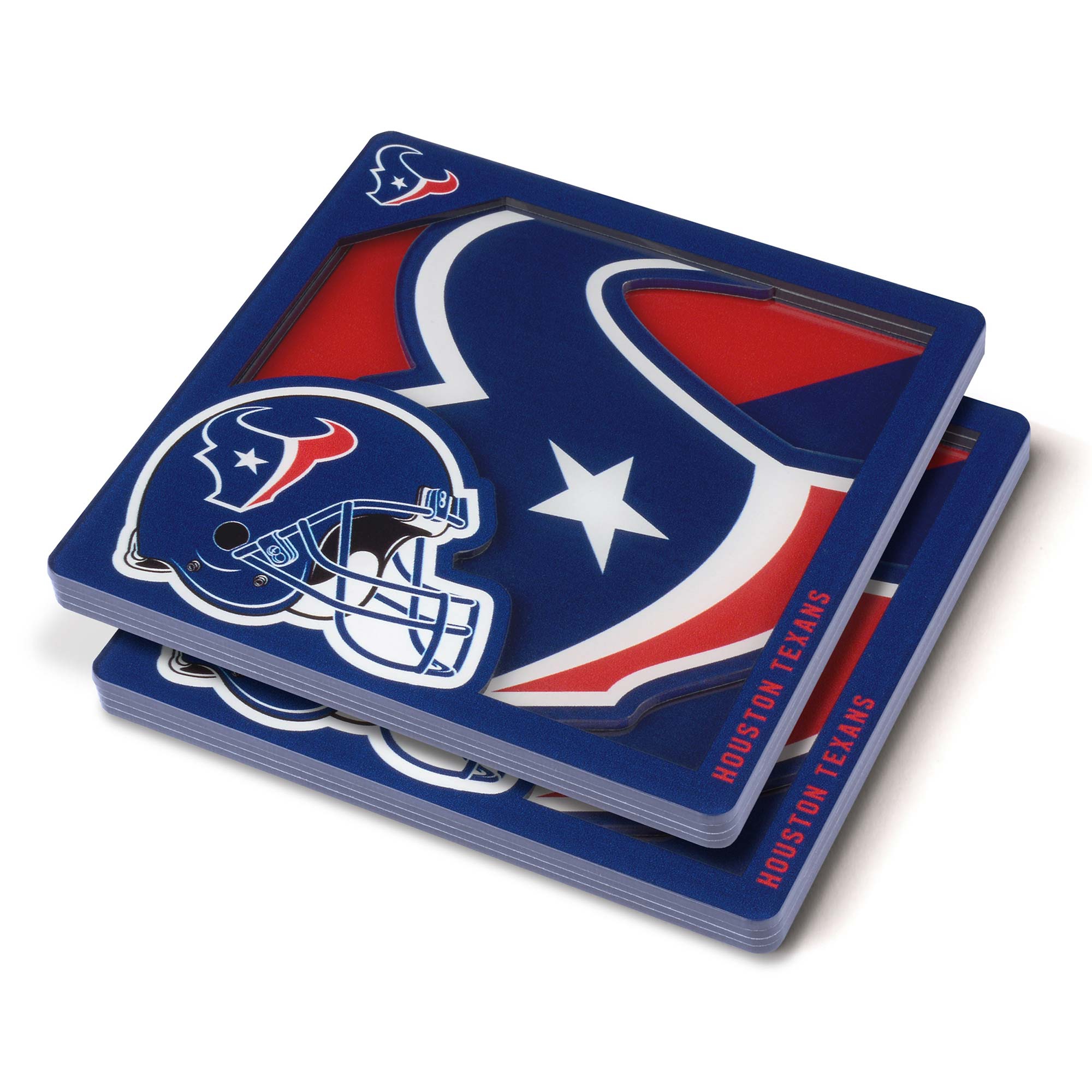 Houston Texans 3D Logo NFL Untersetzer (2 Stück)