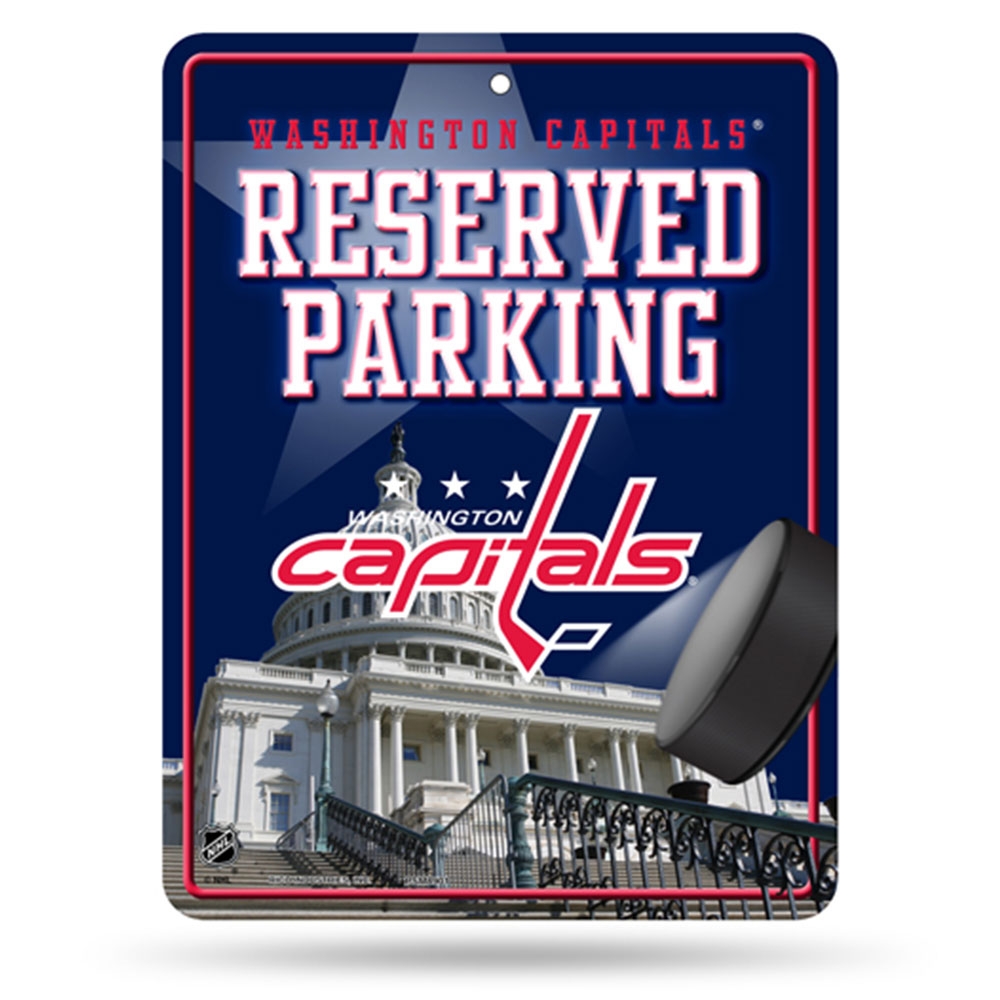 Washington Capitals Reserved Parking NHL Metal Sign