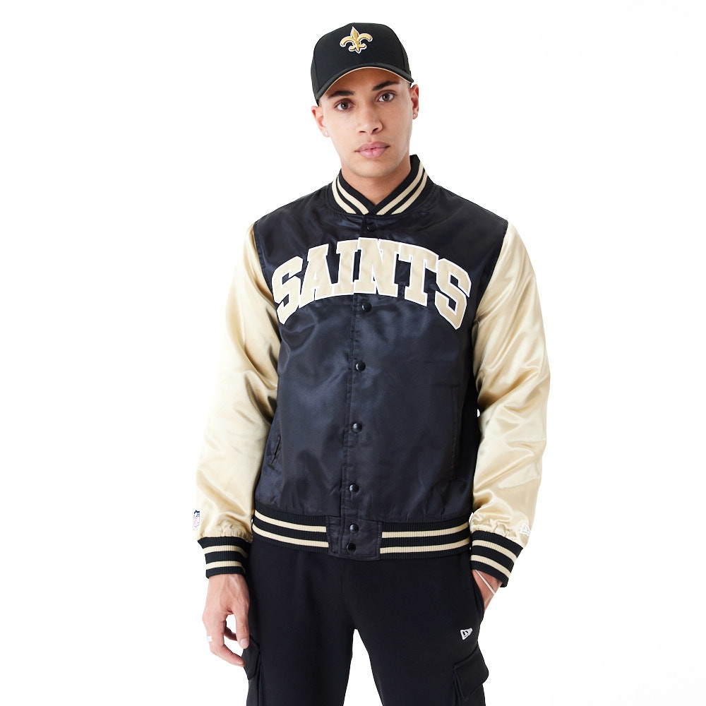 New Orleans Saints Satin New Era NFL Bomber Jacke