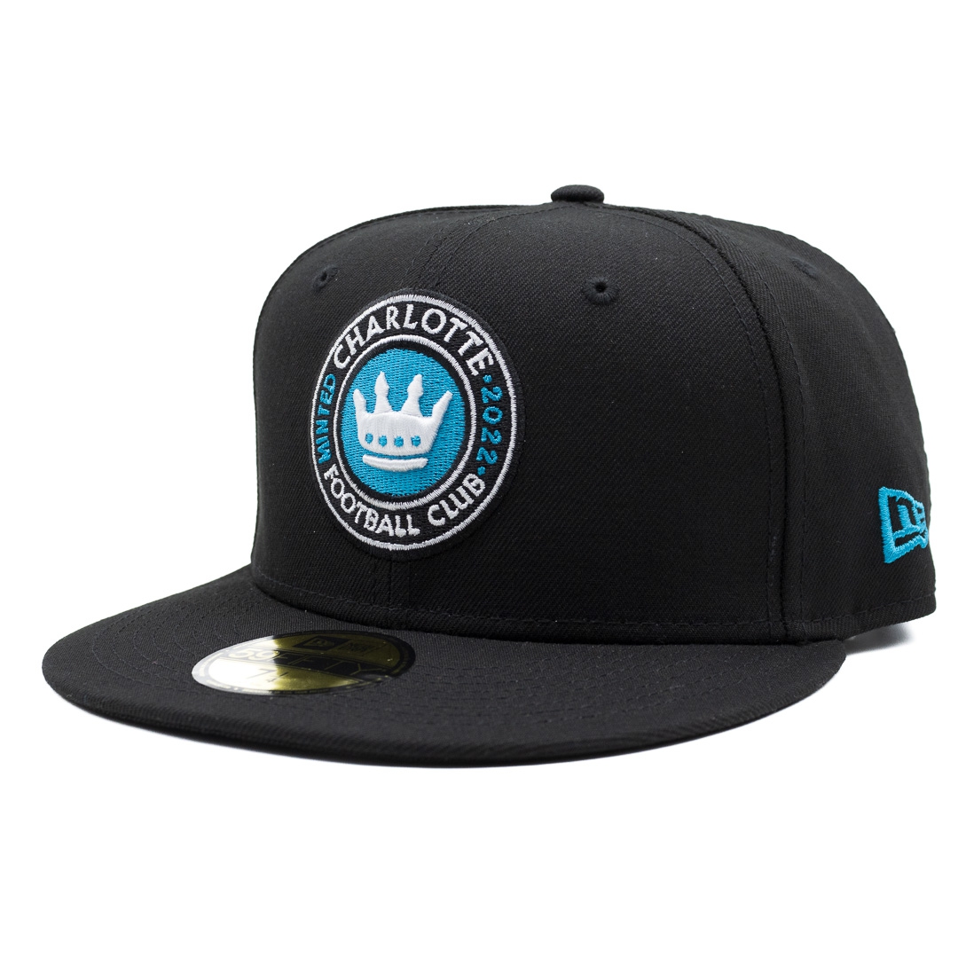 Charlotte FC Team Logo New Era 59FIFTY Fitted MLS Cap Black