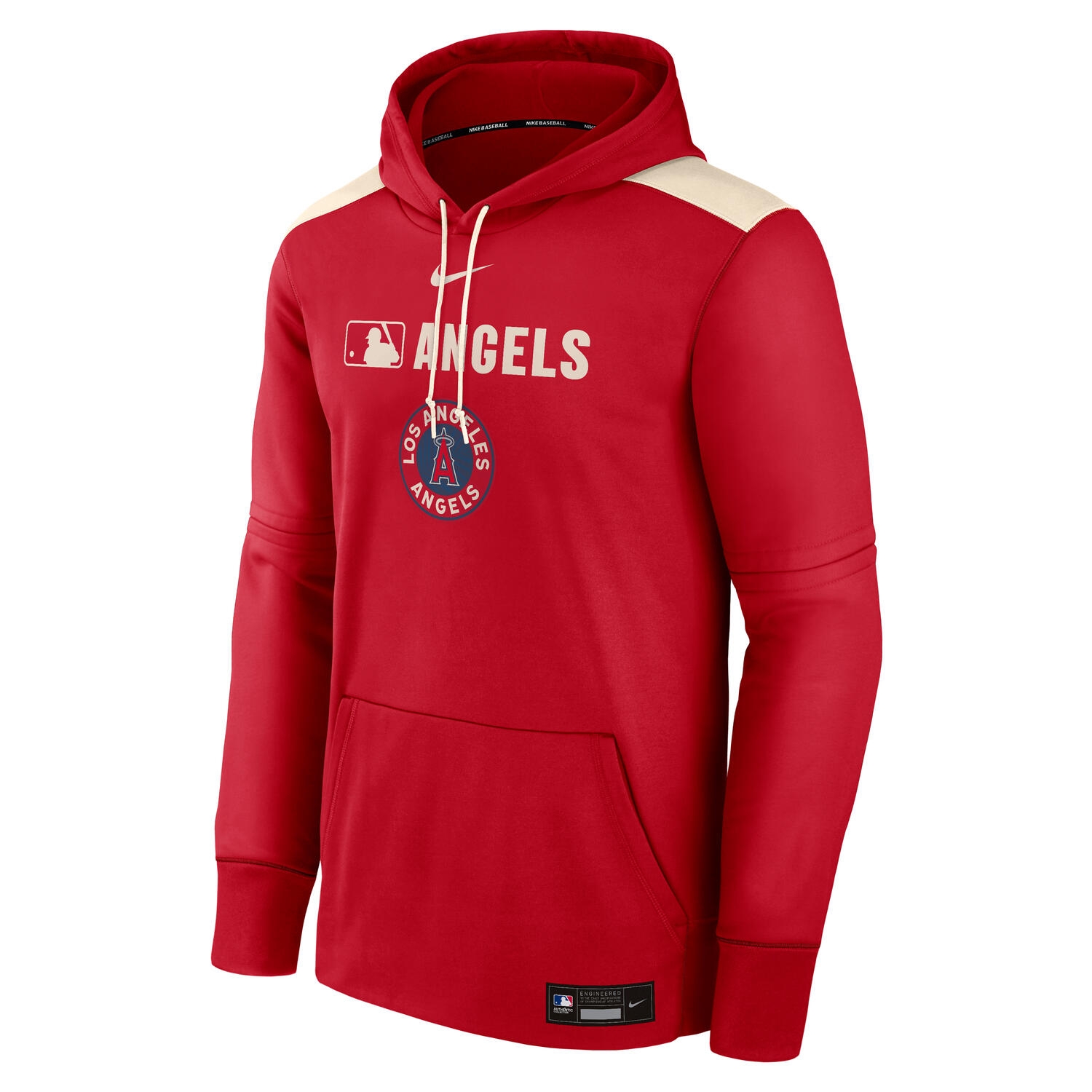 Los Angeles Angels 2025 City Connect MLB Authentic Therma Hoodie Rot
