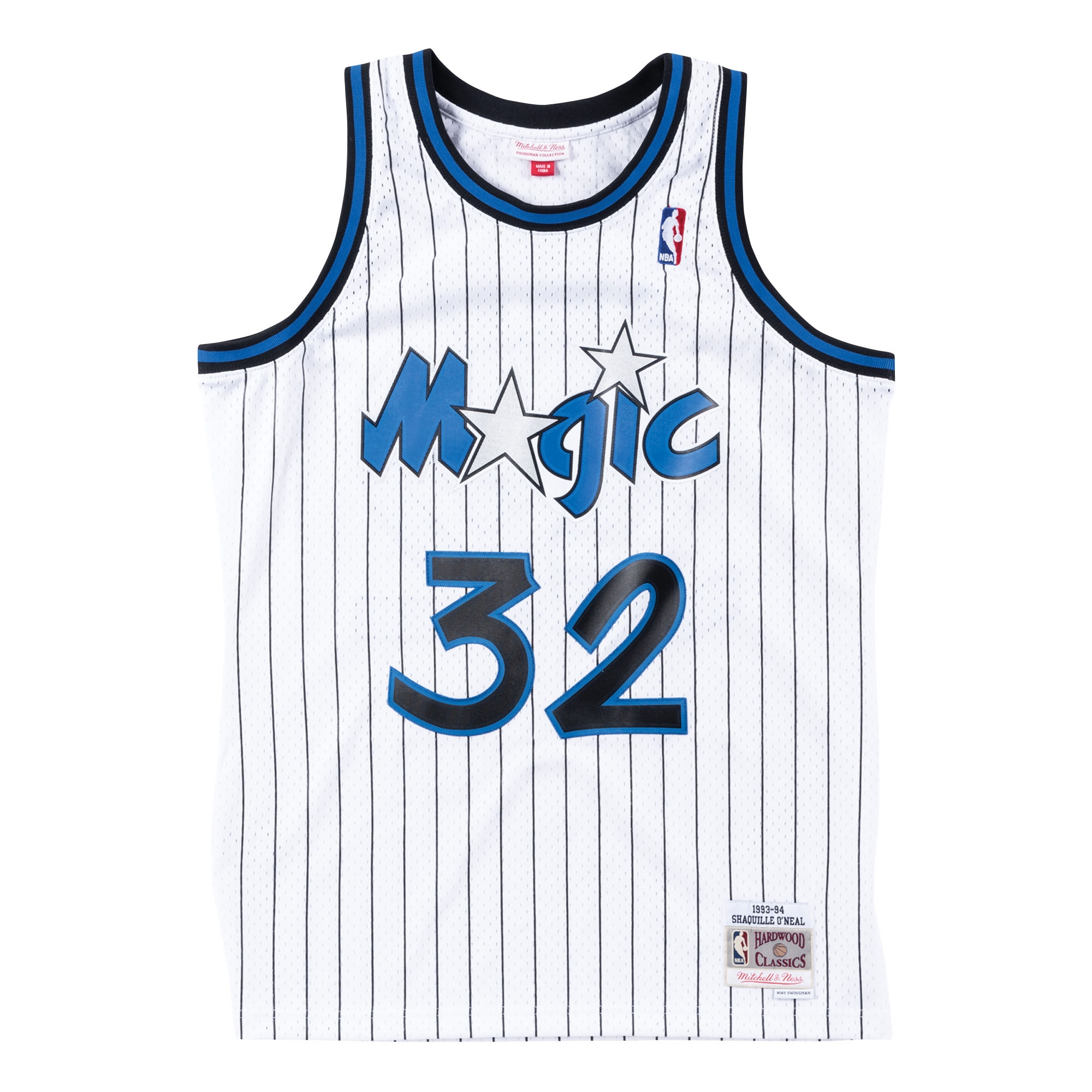 Shaq O'Neal #32 Orlando Magic 1993-94 Mitchell & Ness Swingman NBA Jersey White