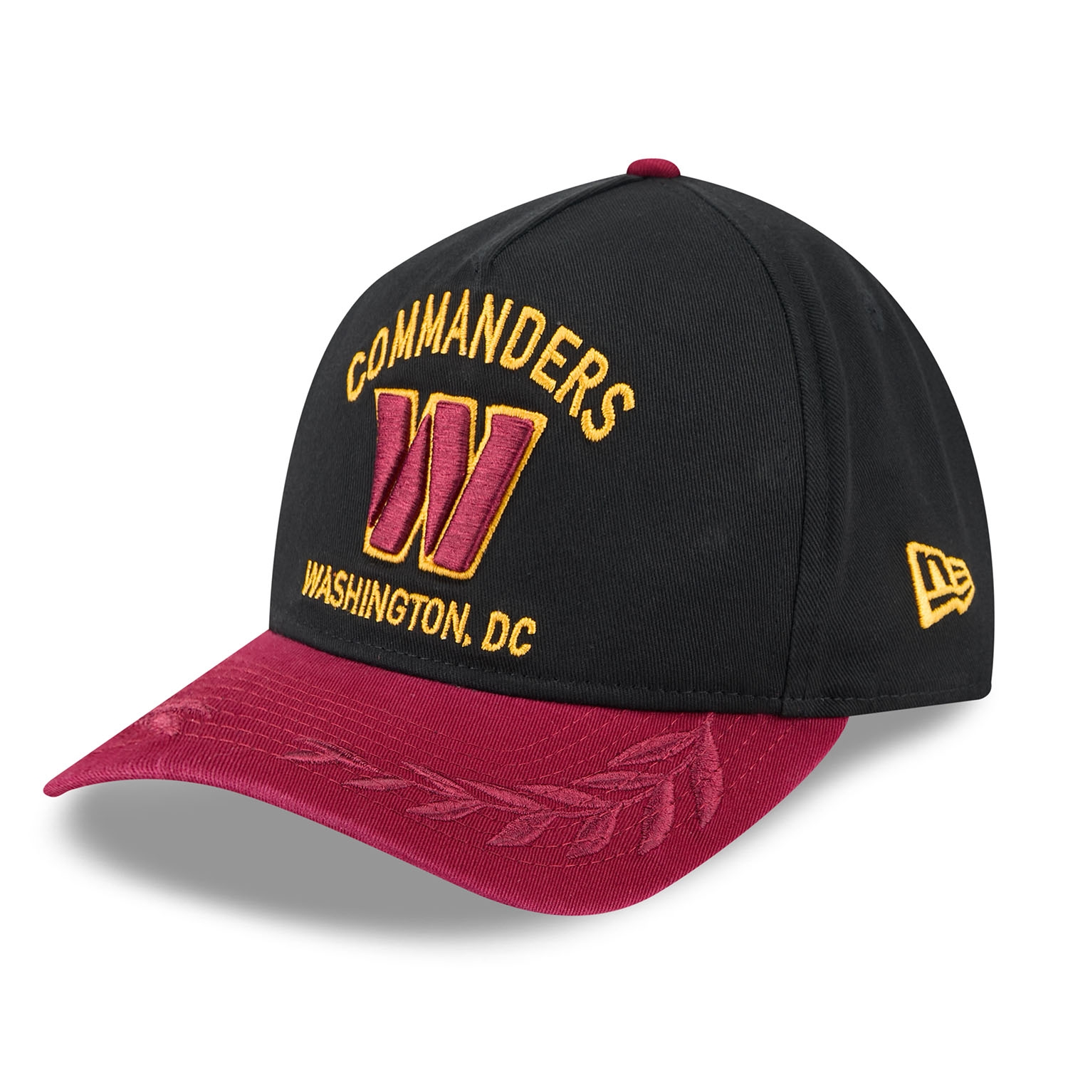 Washington Commanders 2025 NFL Draft 9TWENTY A-Frame Adjustable Cap Schwarz