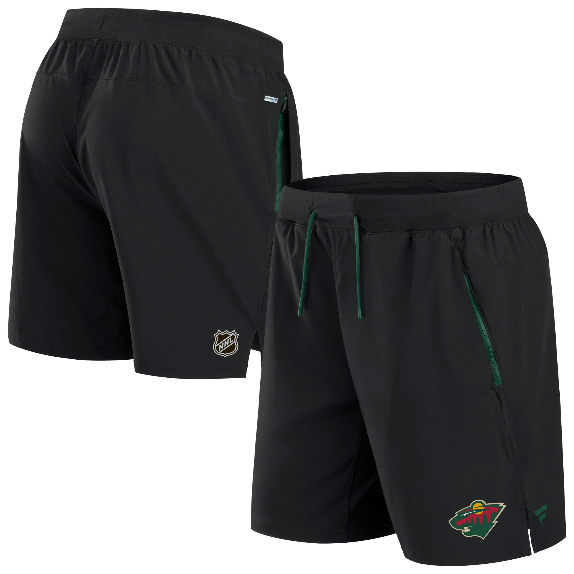Minnesota Wild 2024/25 Authentic Pro Locker Room NHL Shorts Schwarz