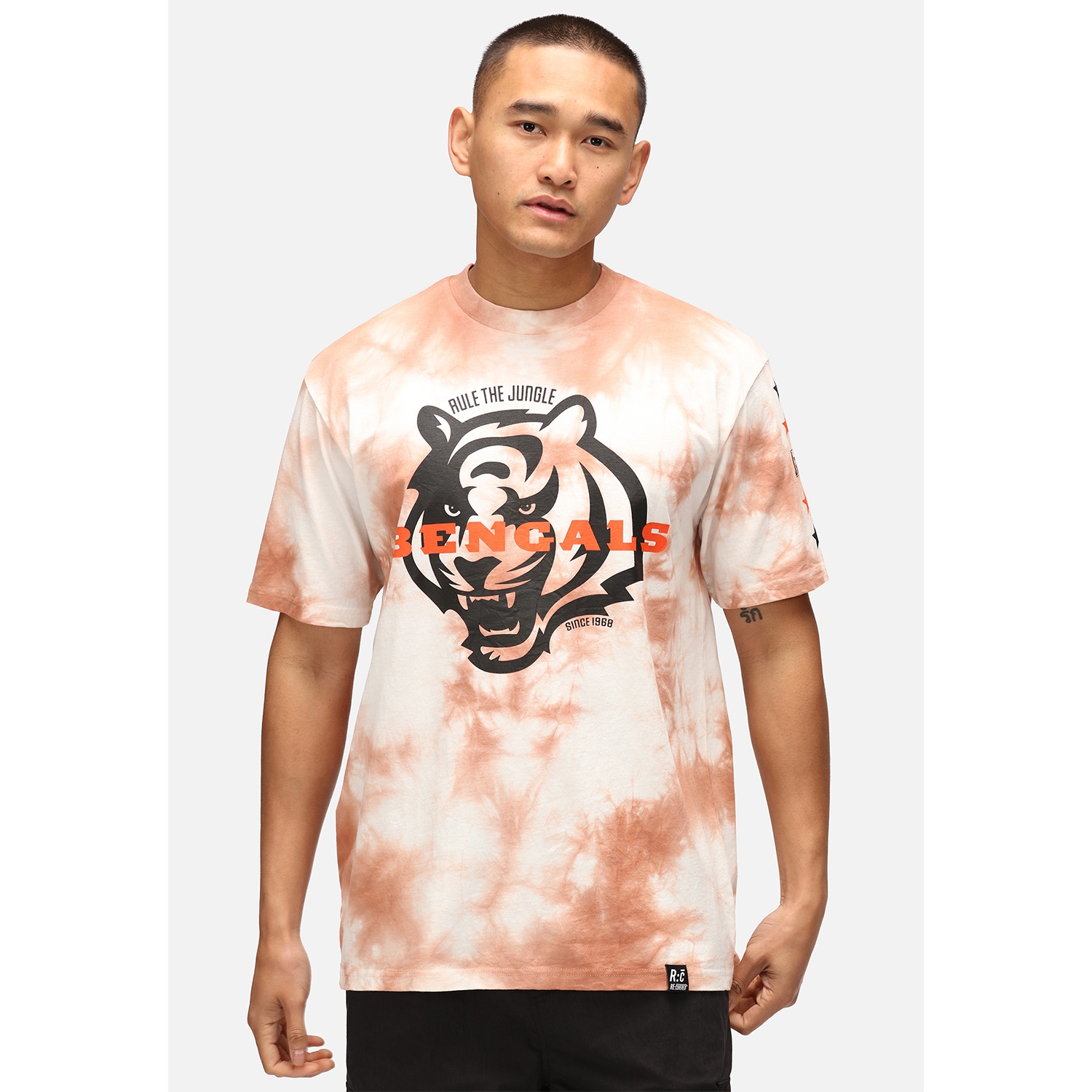 Cincinnati Bengals Tie-Dye Recovered Relaxed NFL T-Shirt