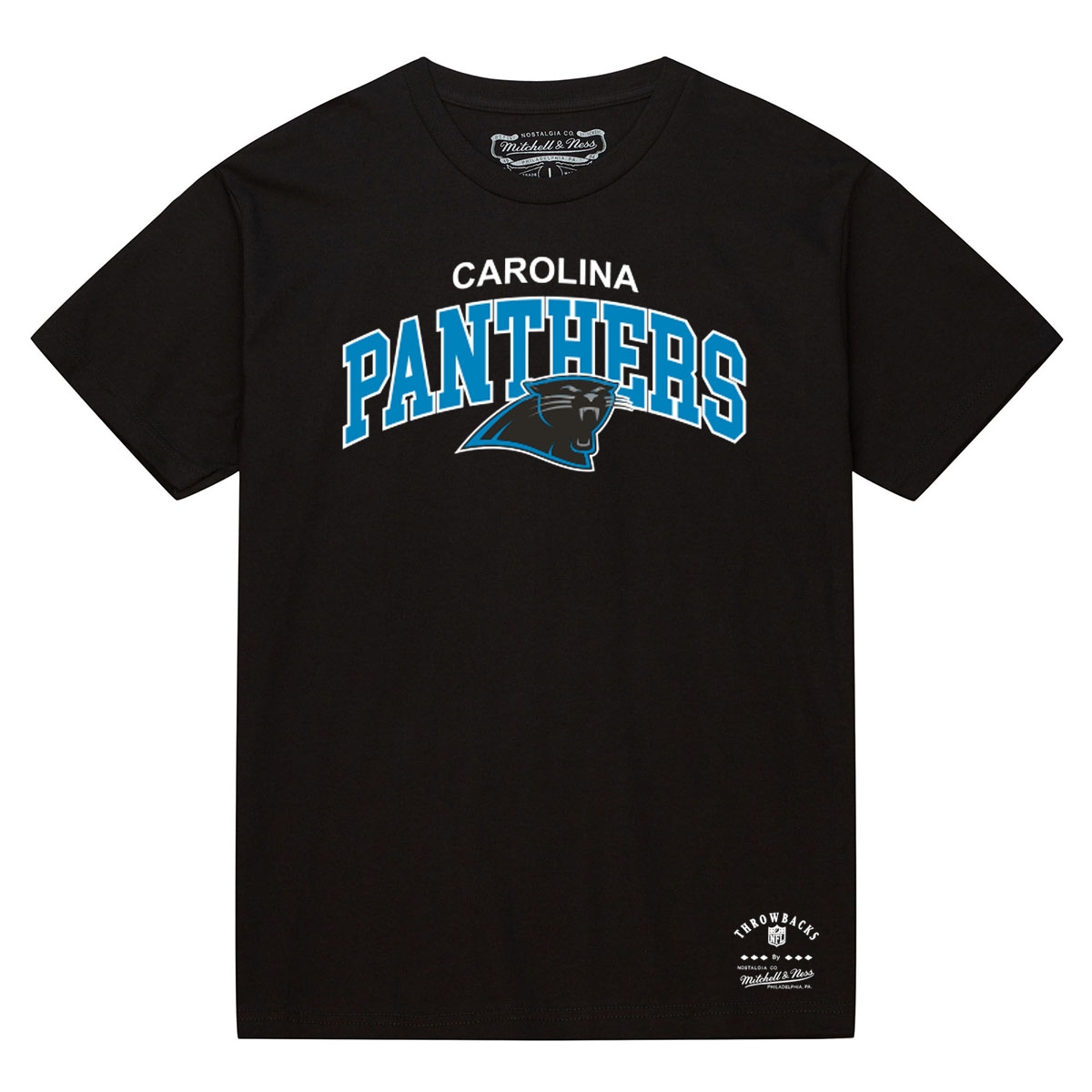 Carolina Panthers Mitchell & Ness Classic Arch NFL T-Shirt Schwarz