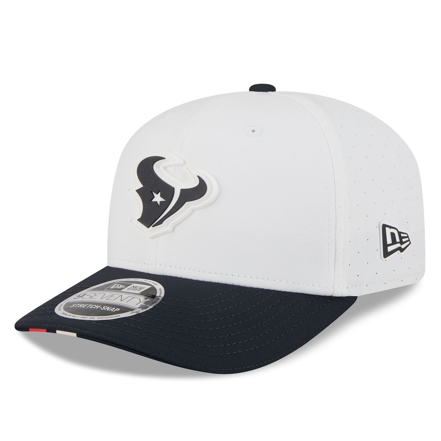 Houston Texans 2025 NFL Training Camp New Era 9SEVENTY Stretch-Snap Cap OTC White