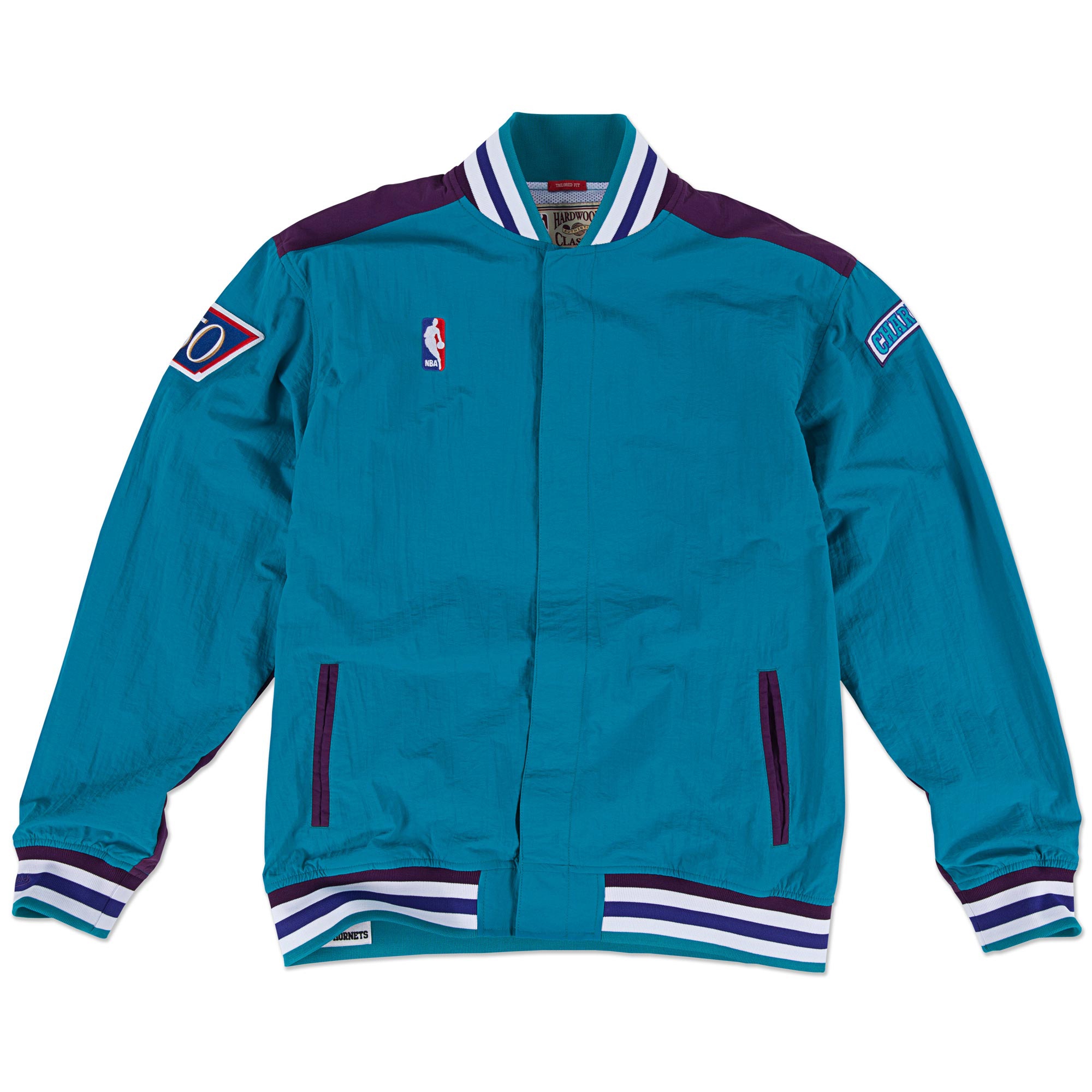Charlotte Hornets 1996-97 Authentic Warm Up NBA Jacke Türkis