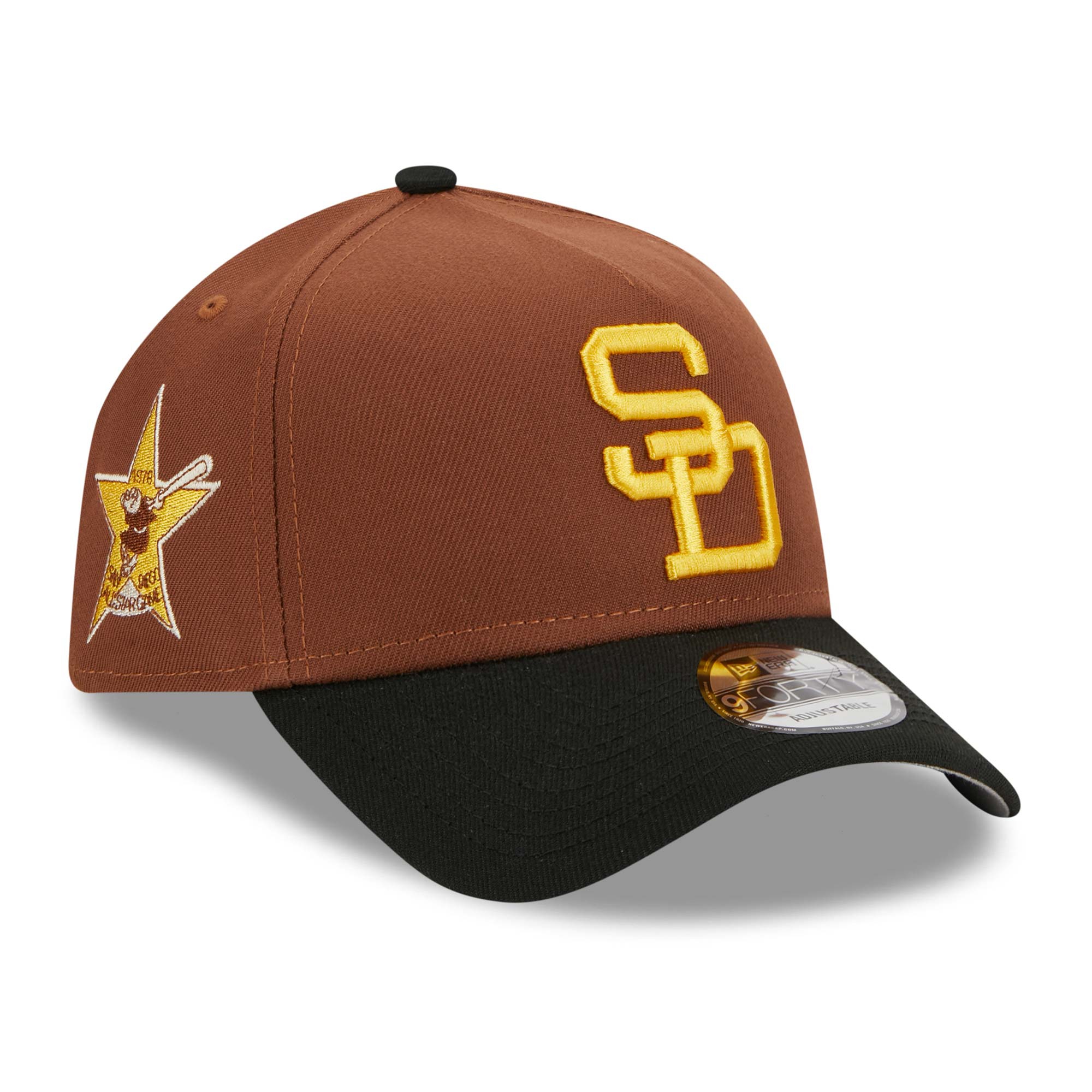 San Diego Padres Harvest New Era A-Frame Trucker MLB Cap