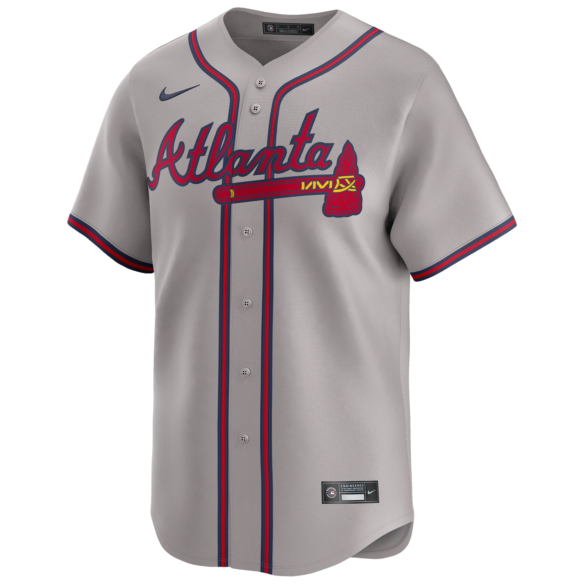 Atlanta Braves Nike Limited MLB Baseball Trikot Road Grau