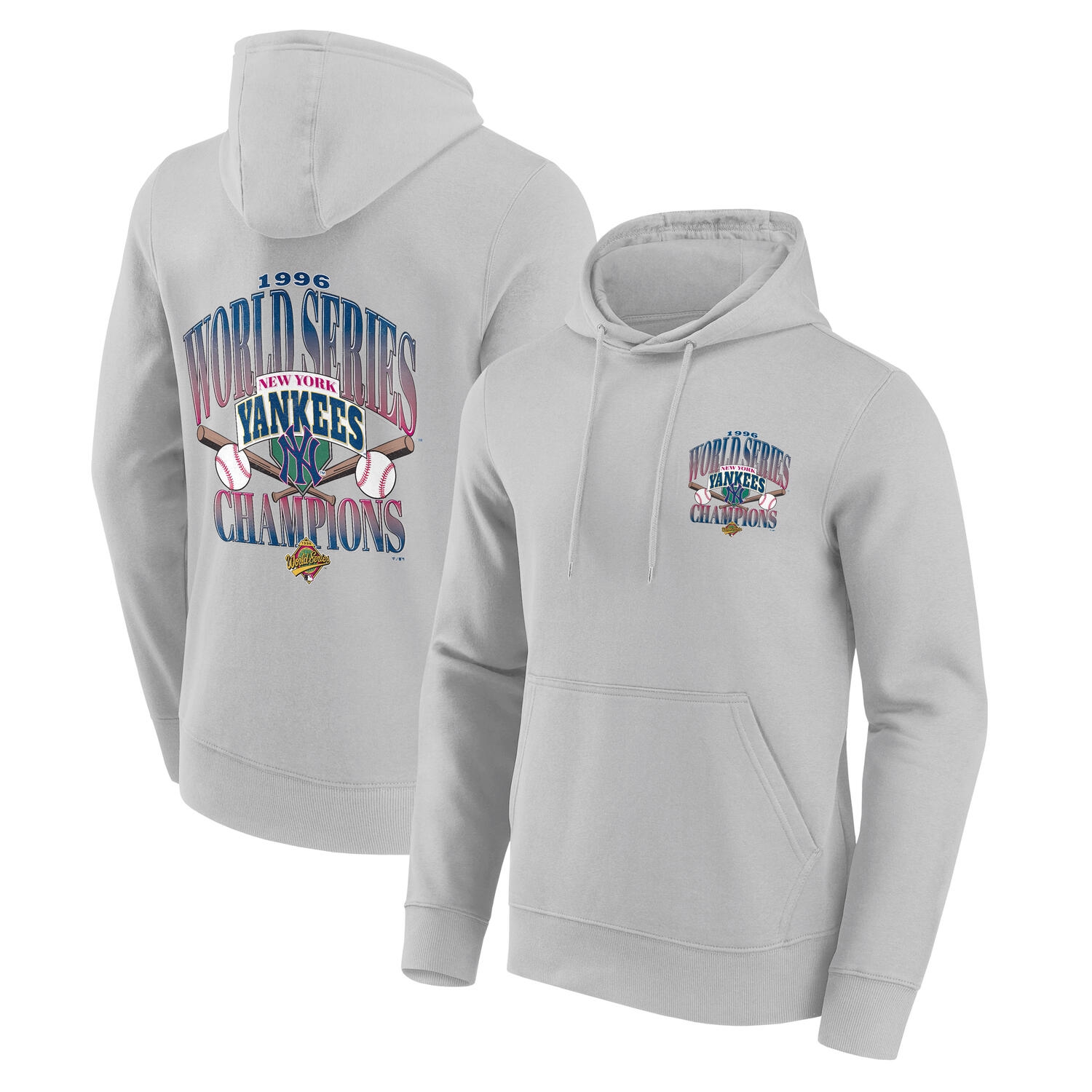 New York Yankees 1996 World Series Champions MLB Hoodie Grau