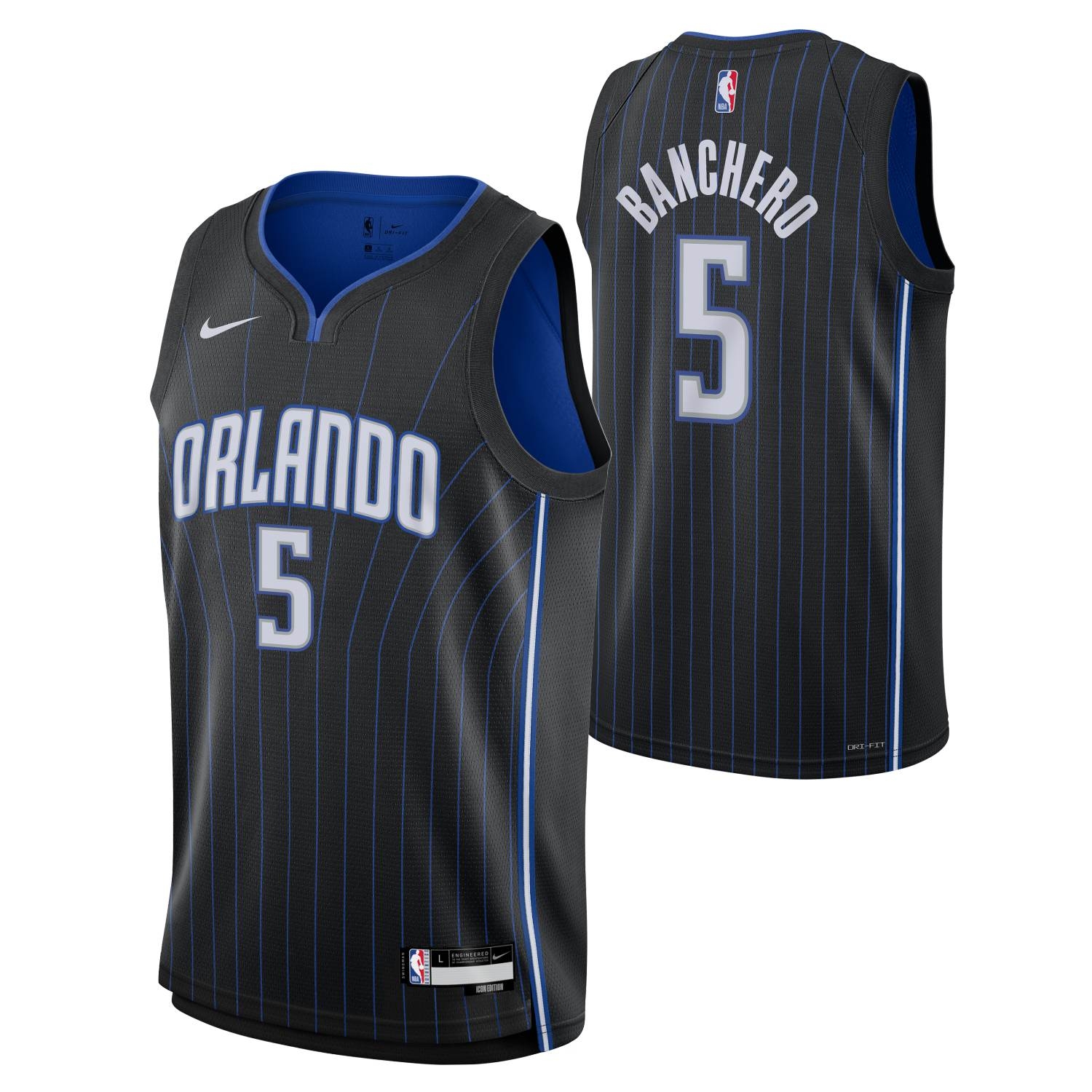 Paolo Banchero #5 Orlando Magic Nike Swingman NBA Trikot Schwarz (YOUTH)