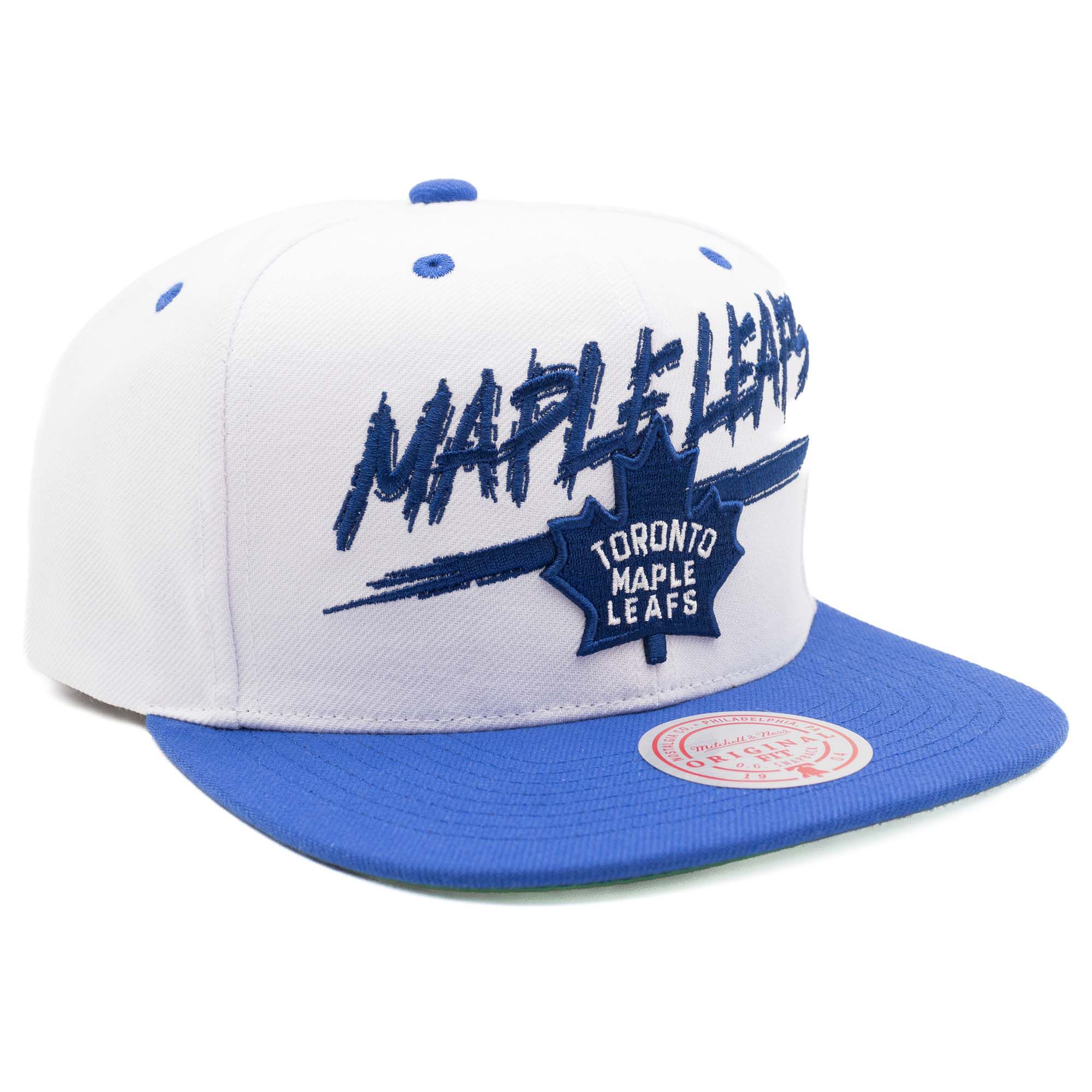 Toronto Maple Leafs Transcript Mitchell & Ness Snapback NHL Cap