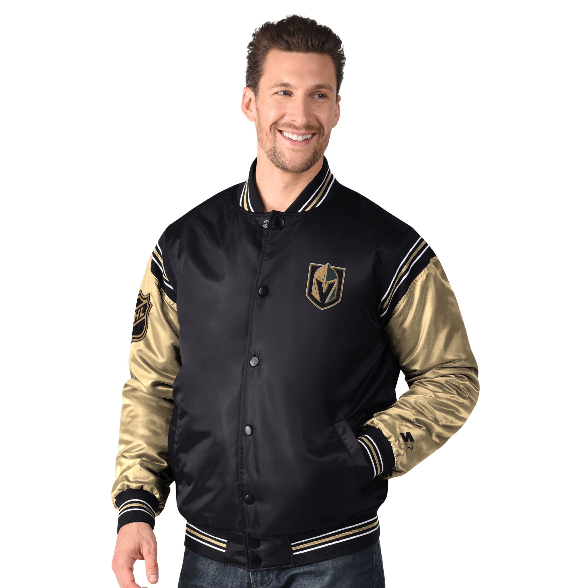 Vegas Golden Knights Enforcer NHL Varsity Satin Jacket