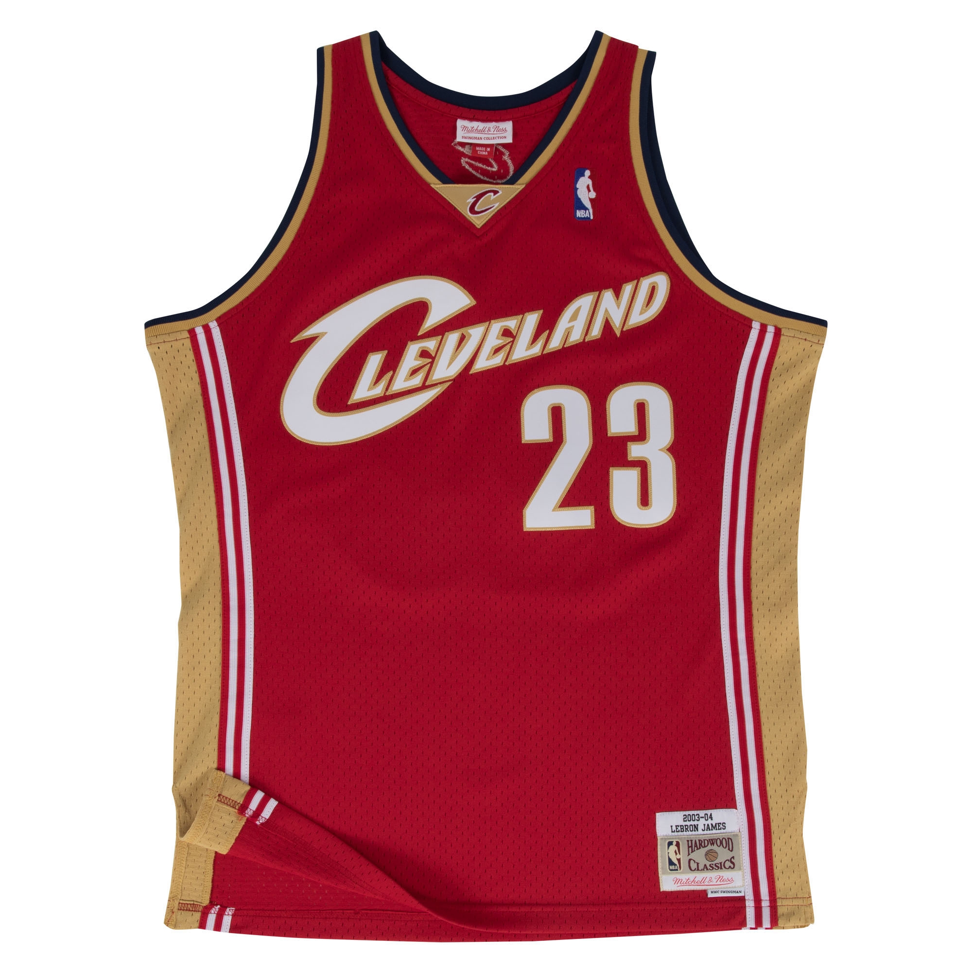 LeBron James #23 Cleveland Cavaliers 2003-04 Swingman NBA Trikot Rot
