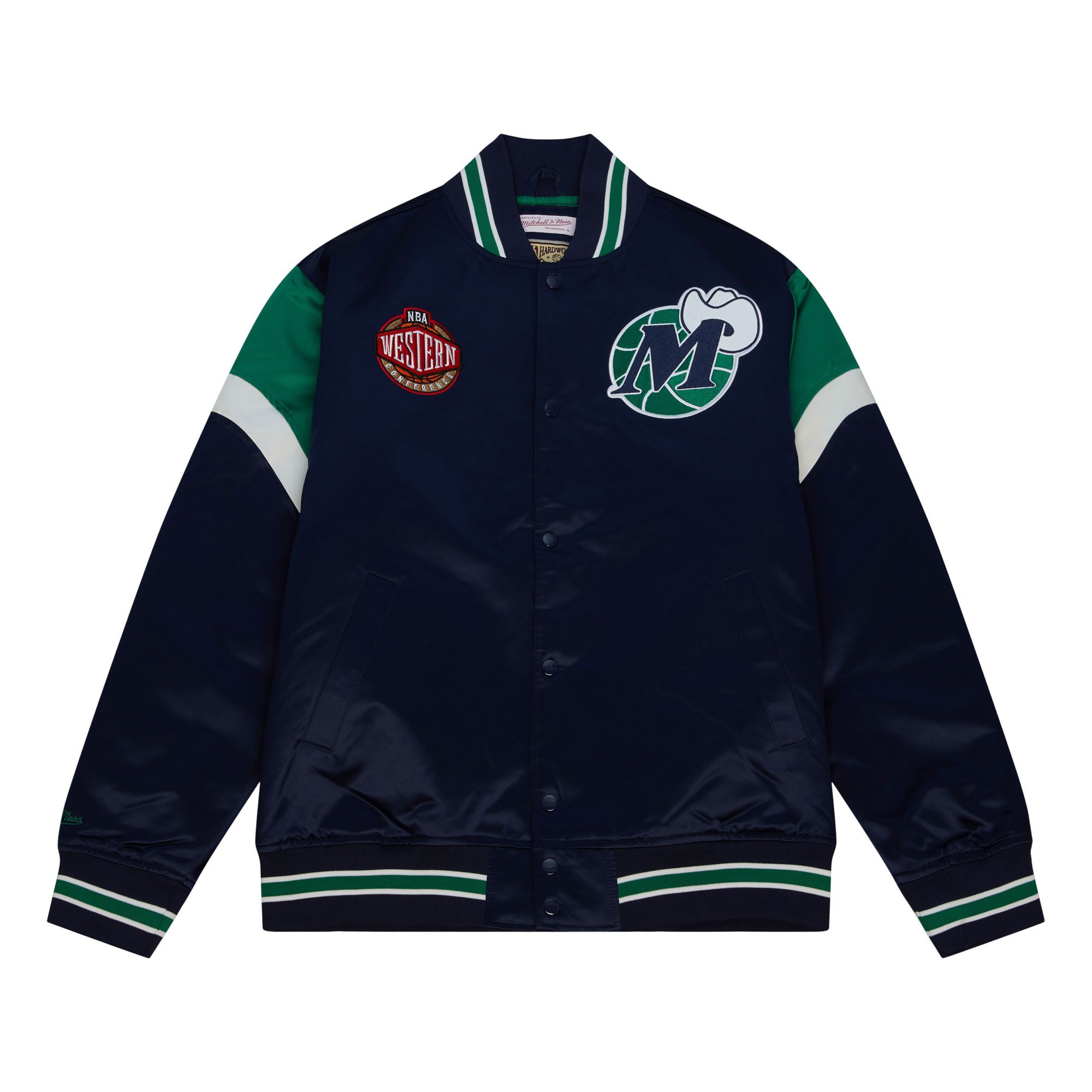 Dallas Mavericks Mitchell & Ness Heavyweight Satin NBA Jacke