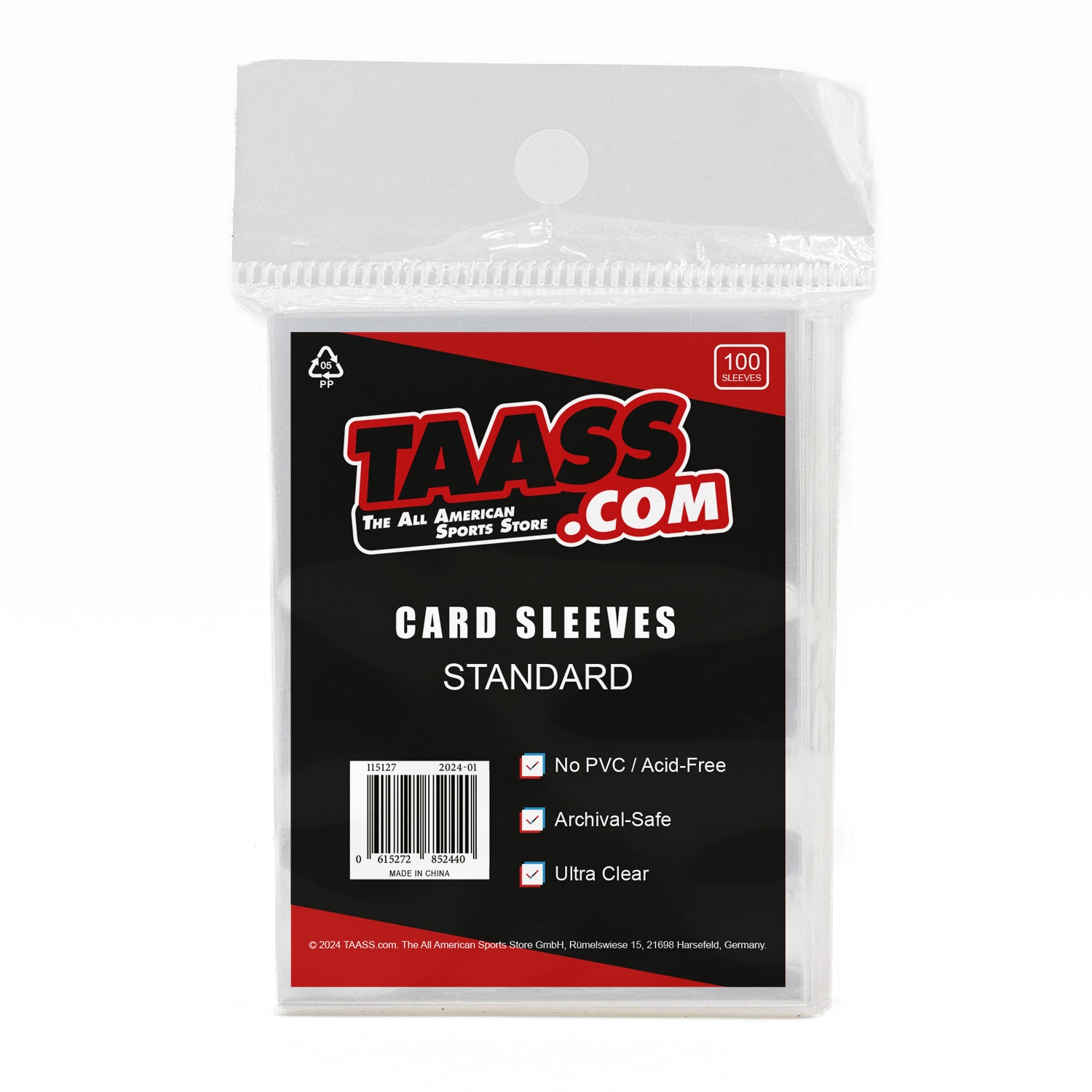 TAASS.com Card Sleeves - Standard (100/Pack)