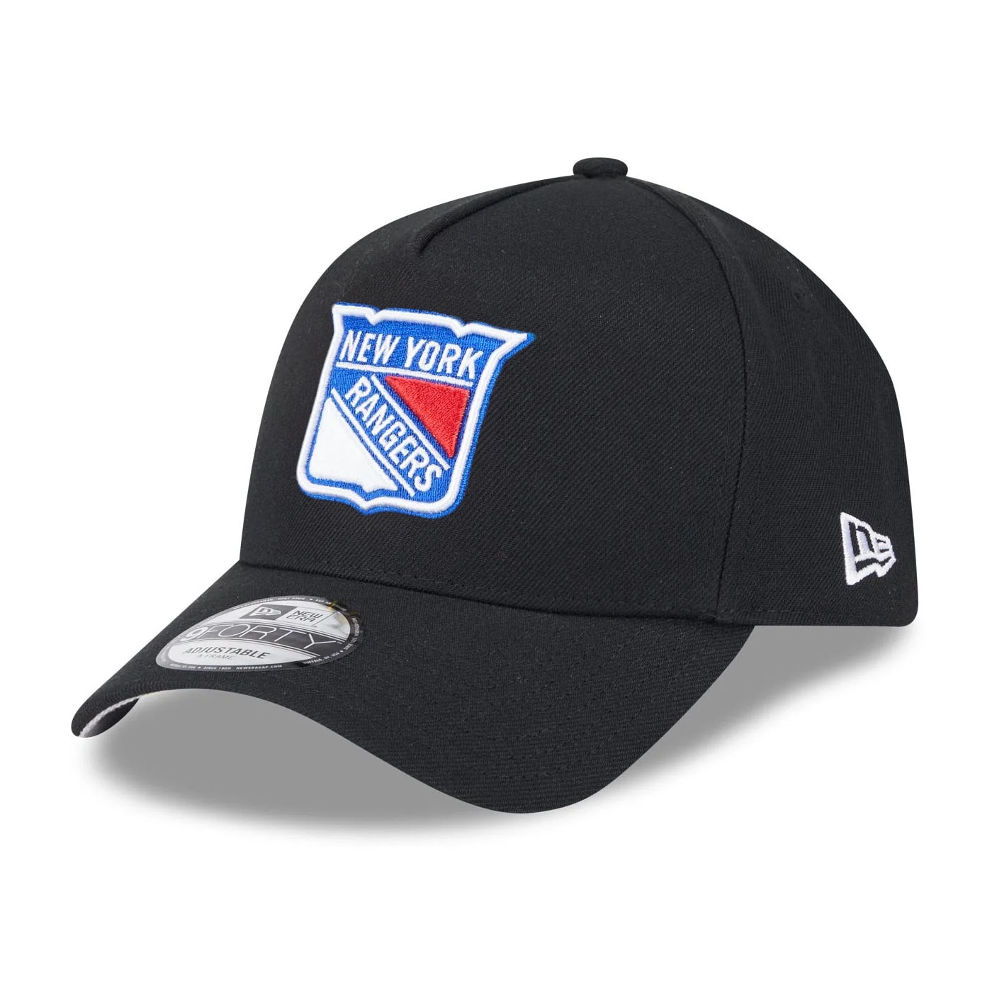 New York Rangers New Era 9FORTY A-Frame Trucker NHL Cap Black