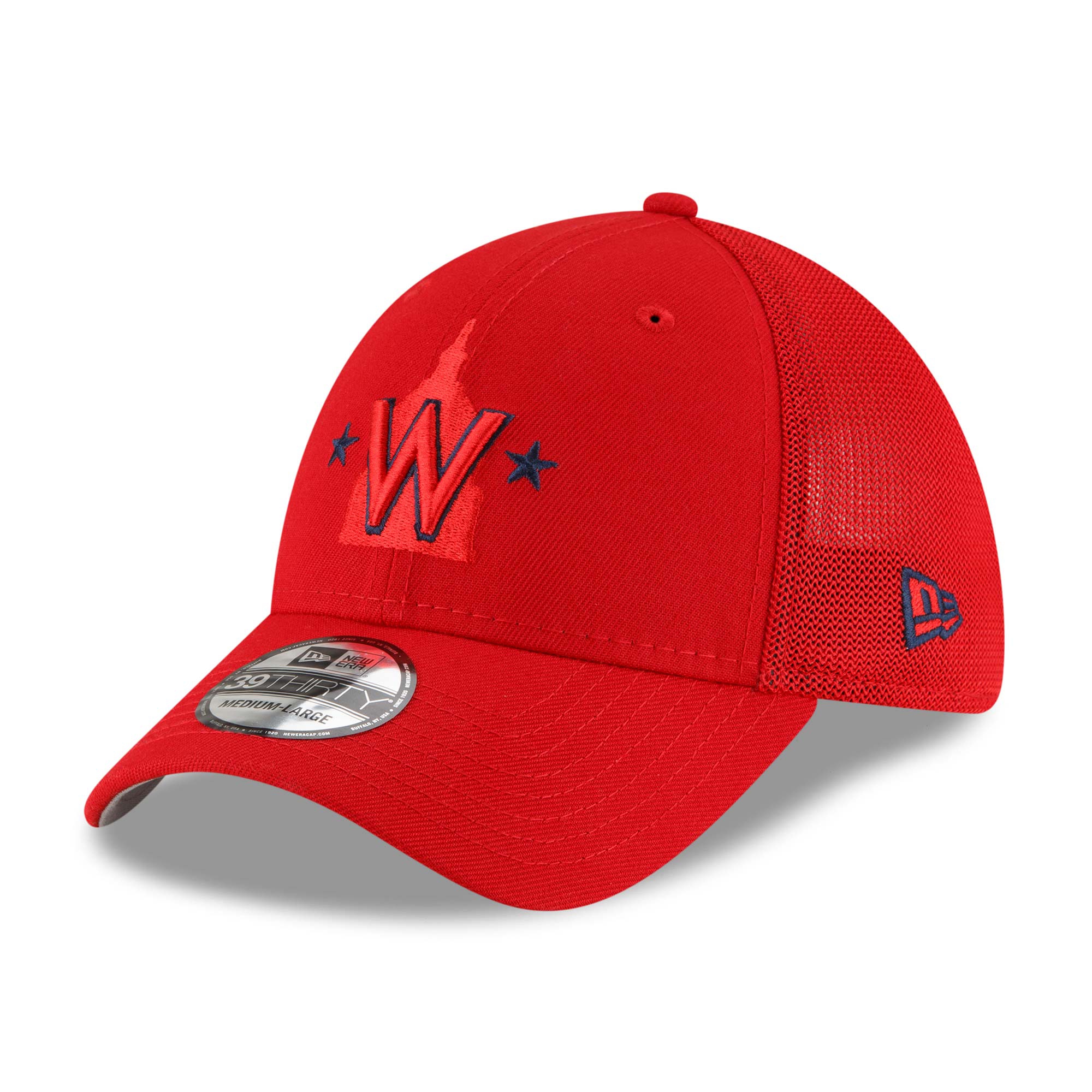 Washington Nationals 2022 MLB Batting Practice New Era 39THIRTY Flex Cap Rot