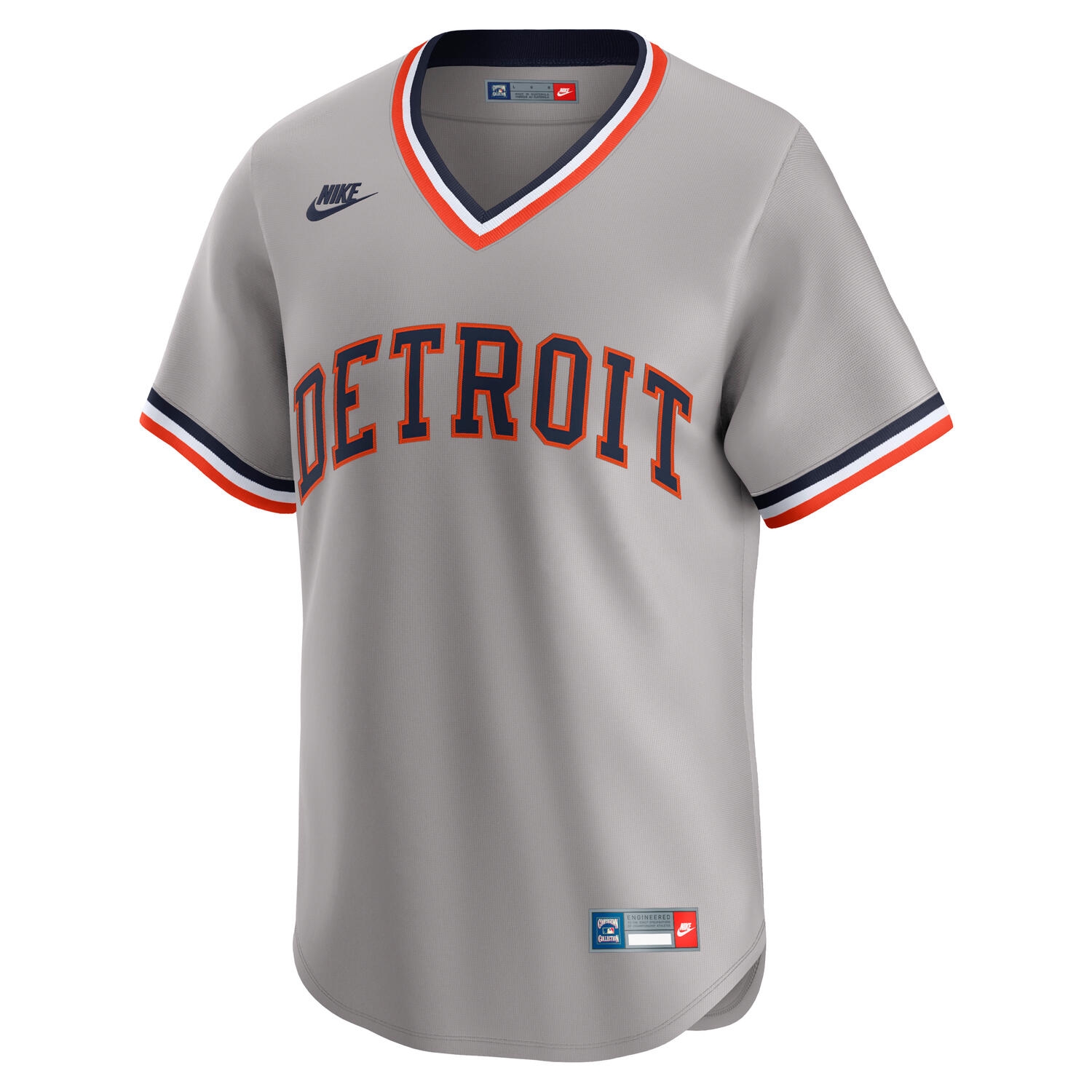 Detroit Tigers Cooperstown Nike Limited MLB Trikot Grau