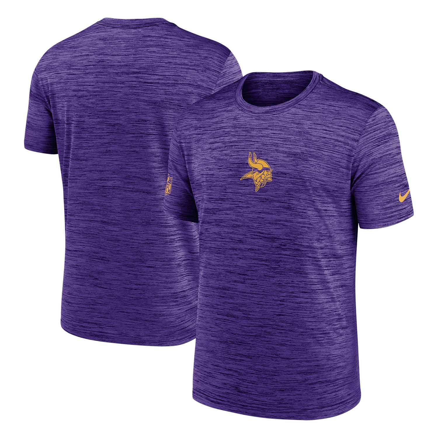 Minnesota Vikings 2025 NFL Sideline Nike Velocity Performance T-Shirt Lila