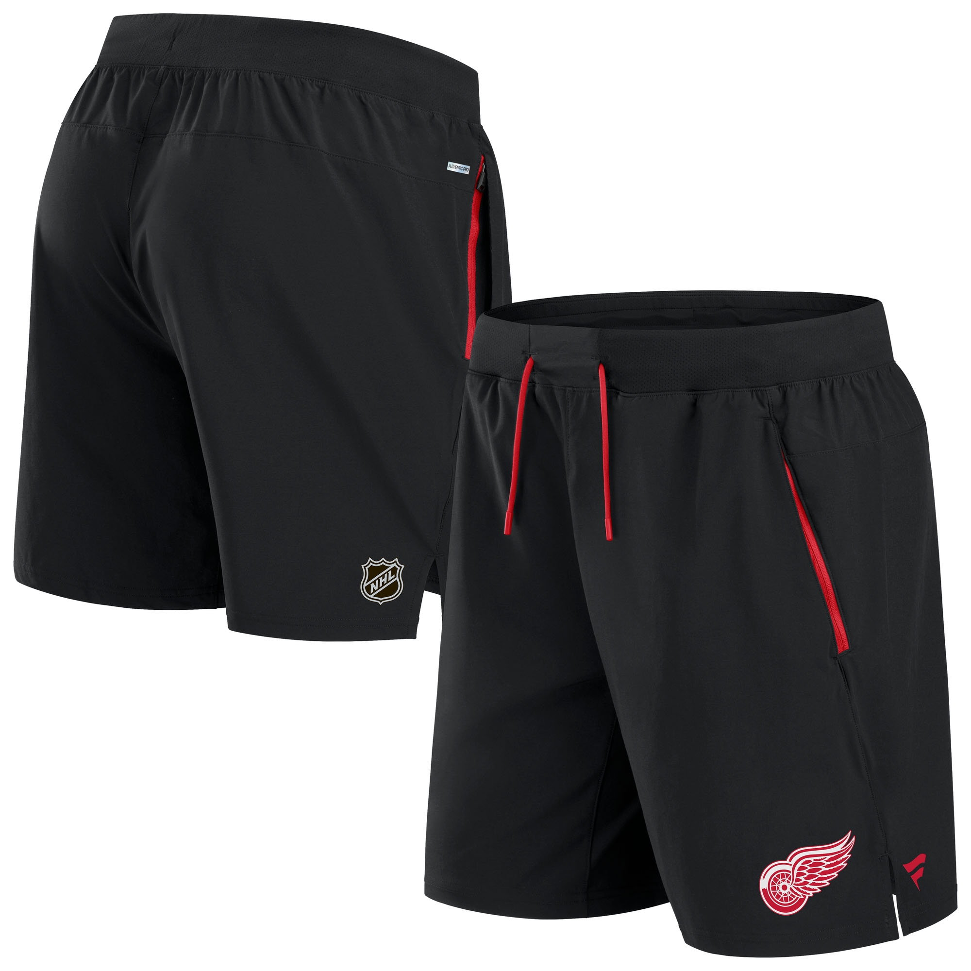 Detroit Red Wings 2024/25 Authentic Pro Locker Room NHL Shorts Black