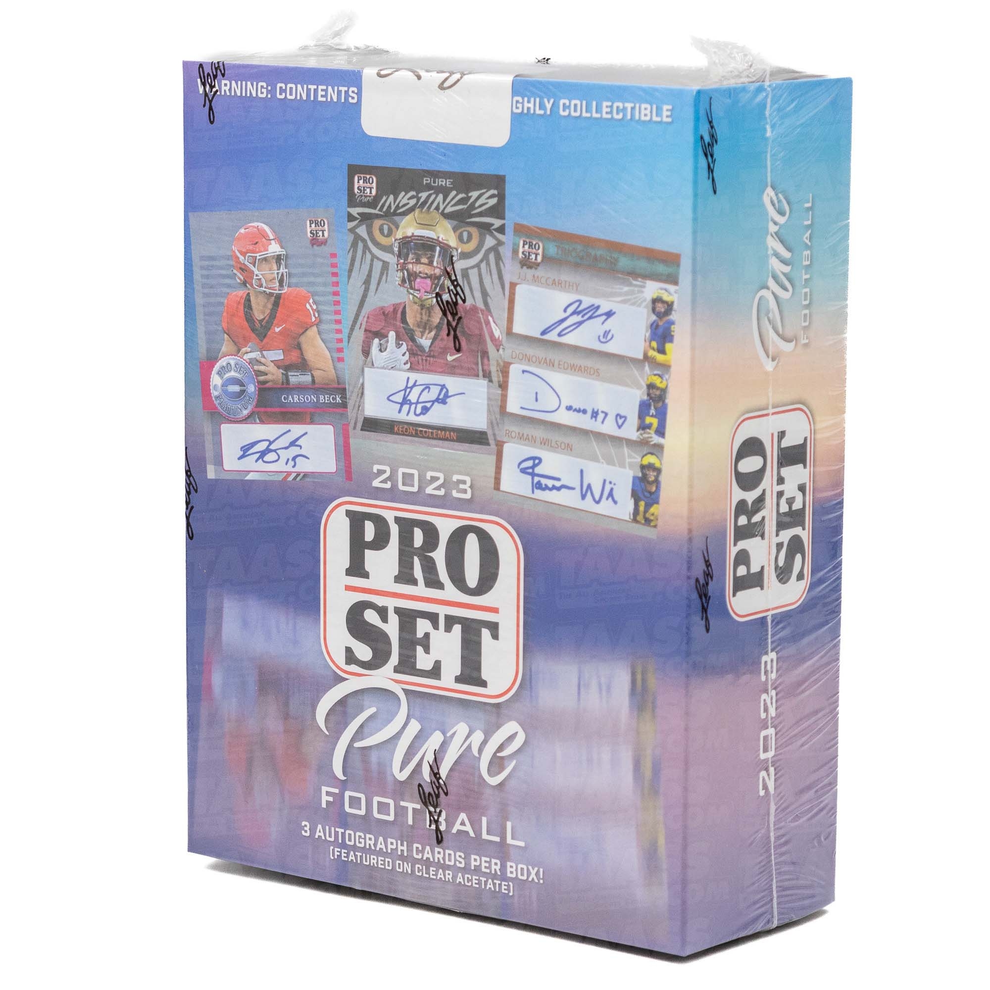 2023 Leaf Pro Set Pure Football Hobby Box