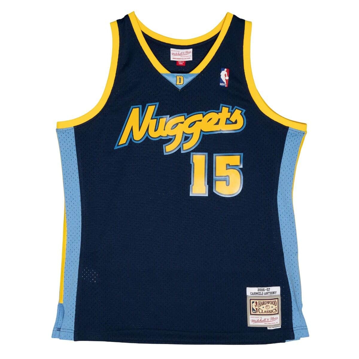 Carmelo Anthony #15 Denver Nuggets 2006-07 Mitchell & Ness Swingman NBA Jersey Navy
