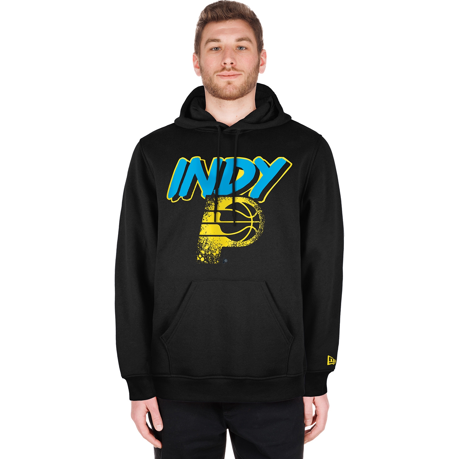 Indiana Pacers Pacers 2024 NBA City Edition New Era Hoodie Schwarz