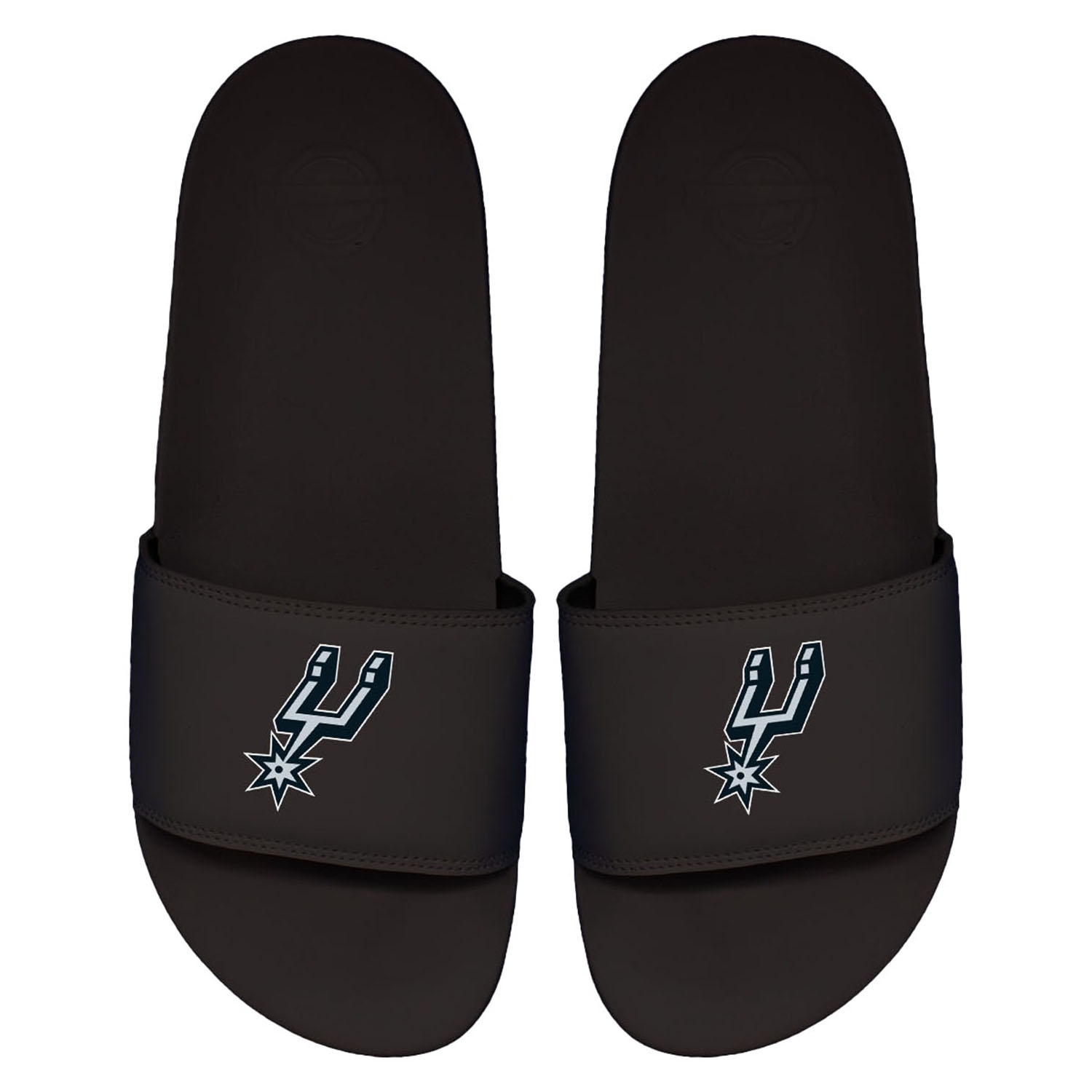 San Antonio Spurs Primary Logo ISlide NBA Slipper Badelatschen Schwarz