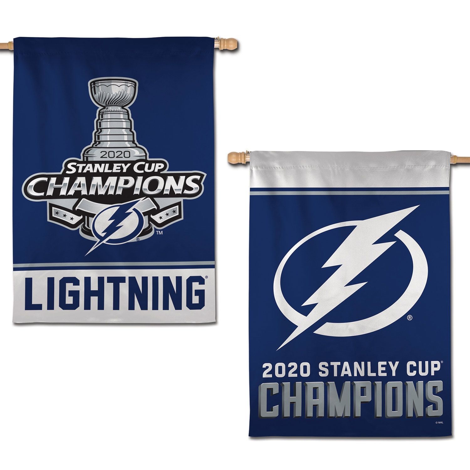 Tampa Bay Lightning 2020 Stanley Cup Champions WinCraft NHL Vertical Flag (100 x 70)