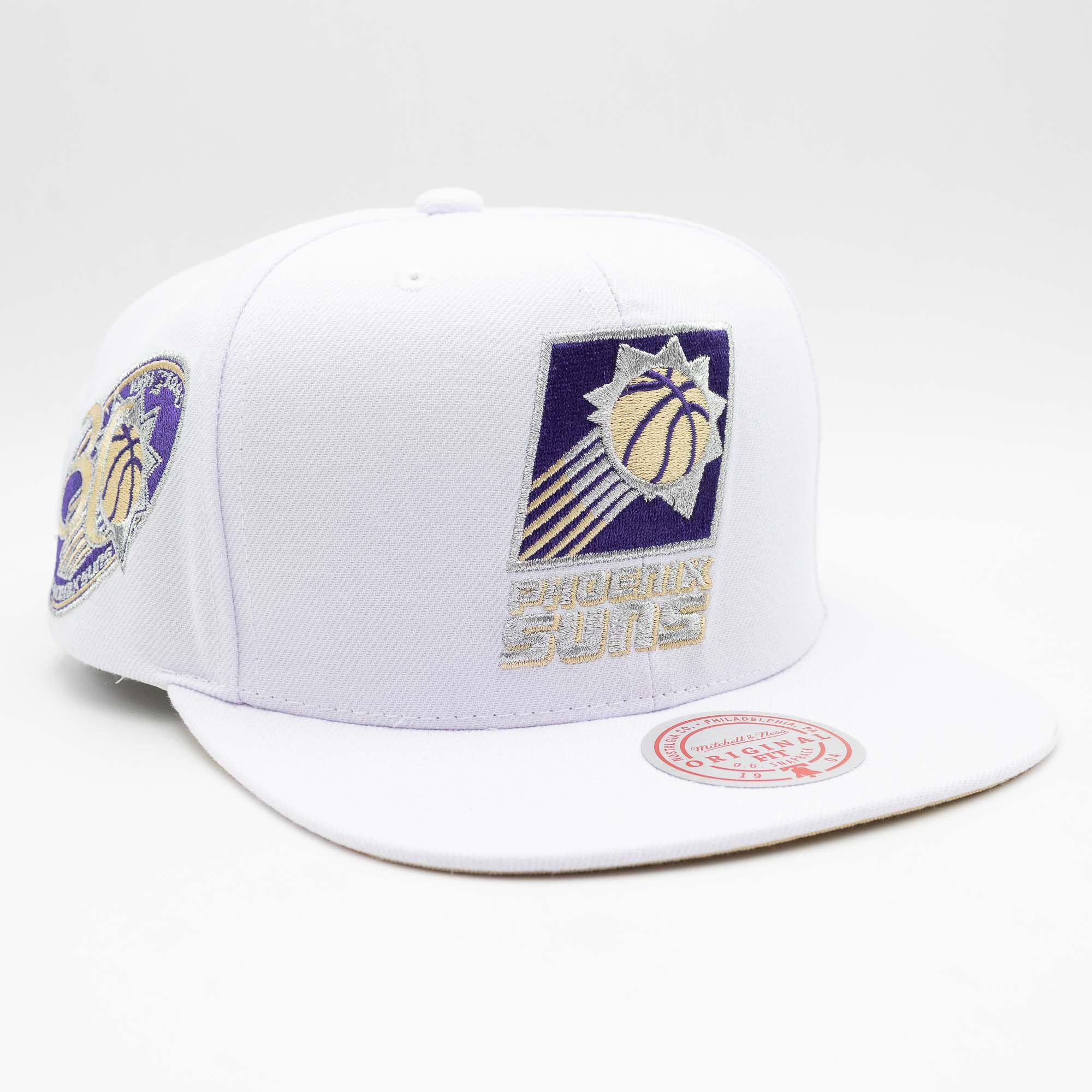 Phoenix Suns Winter White Mitchell & Ness Snapback NBA Cap
