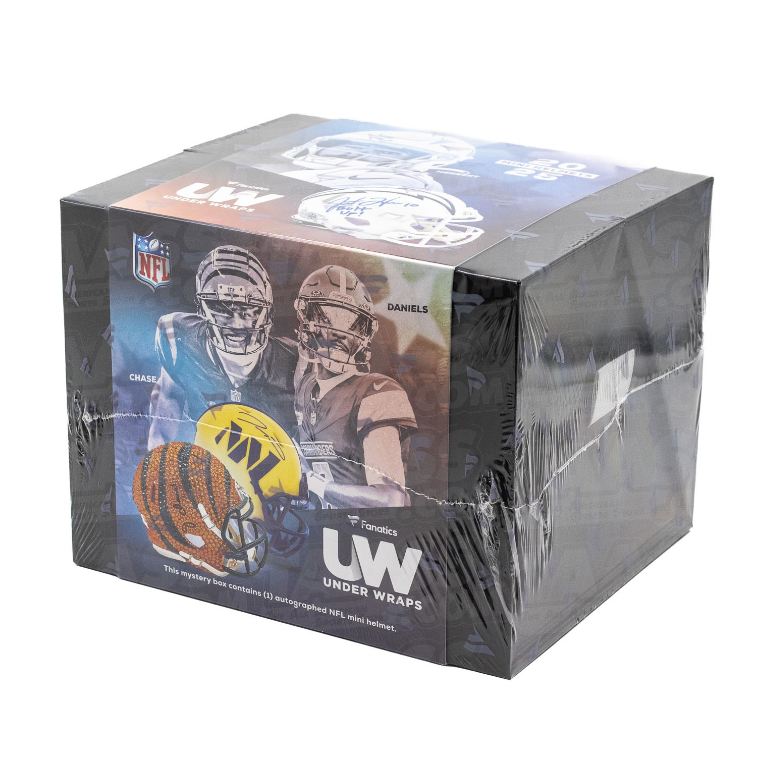 2025 Fanatics Under Wraps NFL Autographed Mini Helmet Box