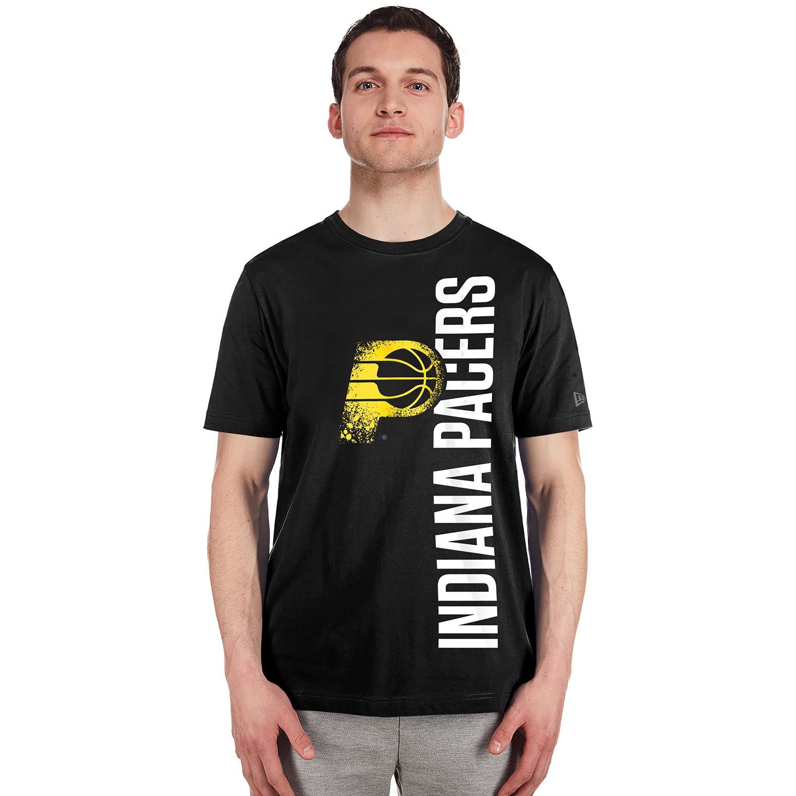 Indiana Pacers 2024 NBA City Edition New Era T-Shirt Schwarz