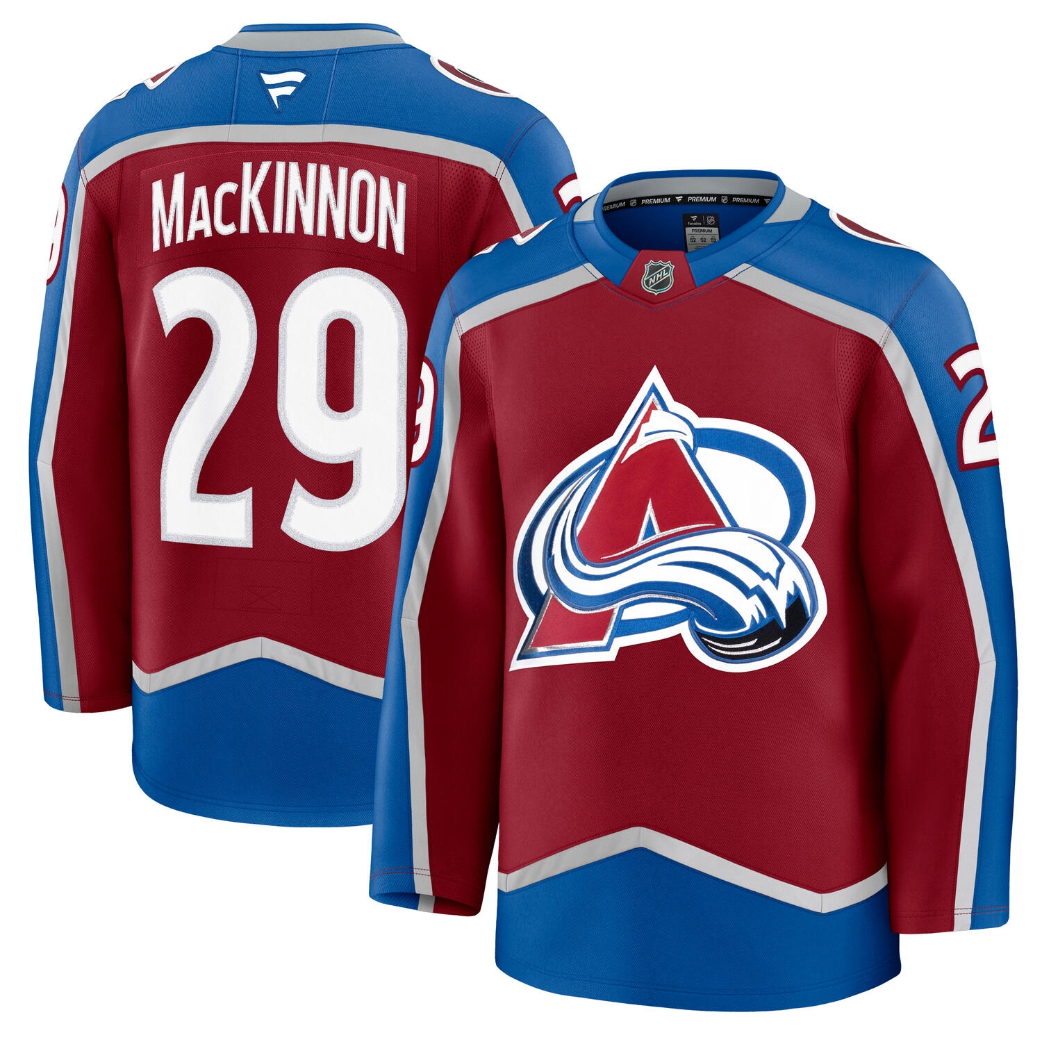 Nathan MacKinnon #29 Colorado Avalanche Premium NHL Trikot Home Burgunder