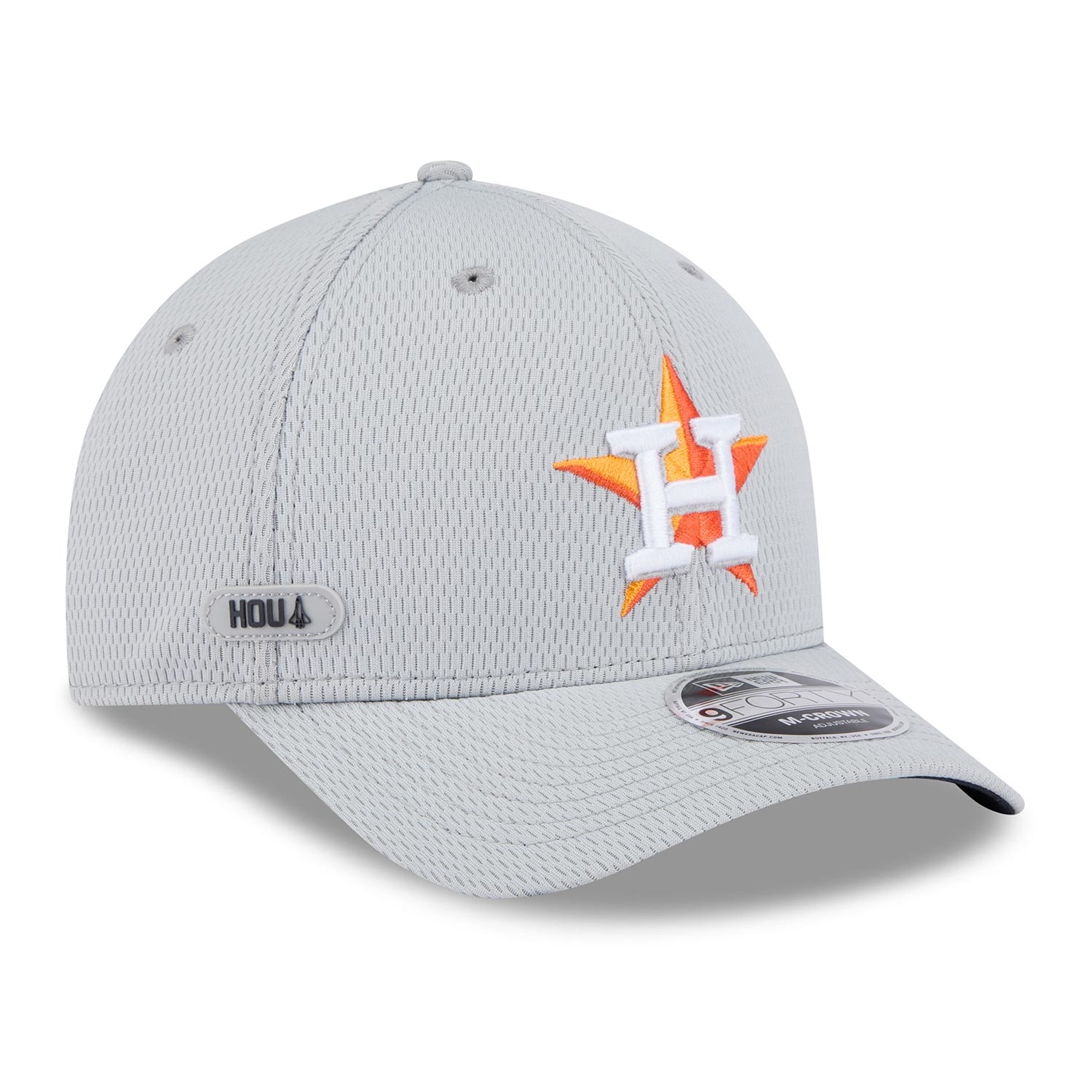 Houston Astros 2025 MLB Clubhouse 9FORTY M-Crown Snapback Cap Gray