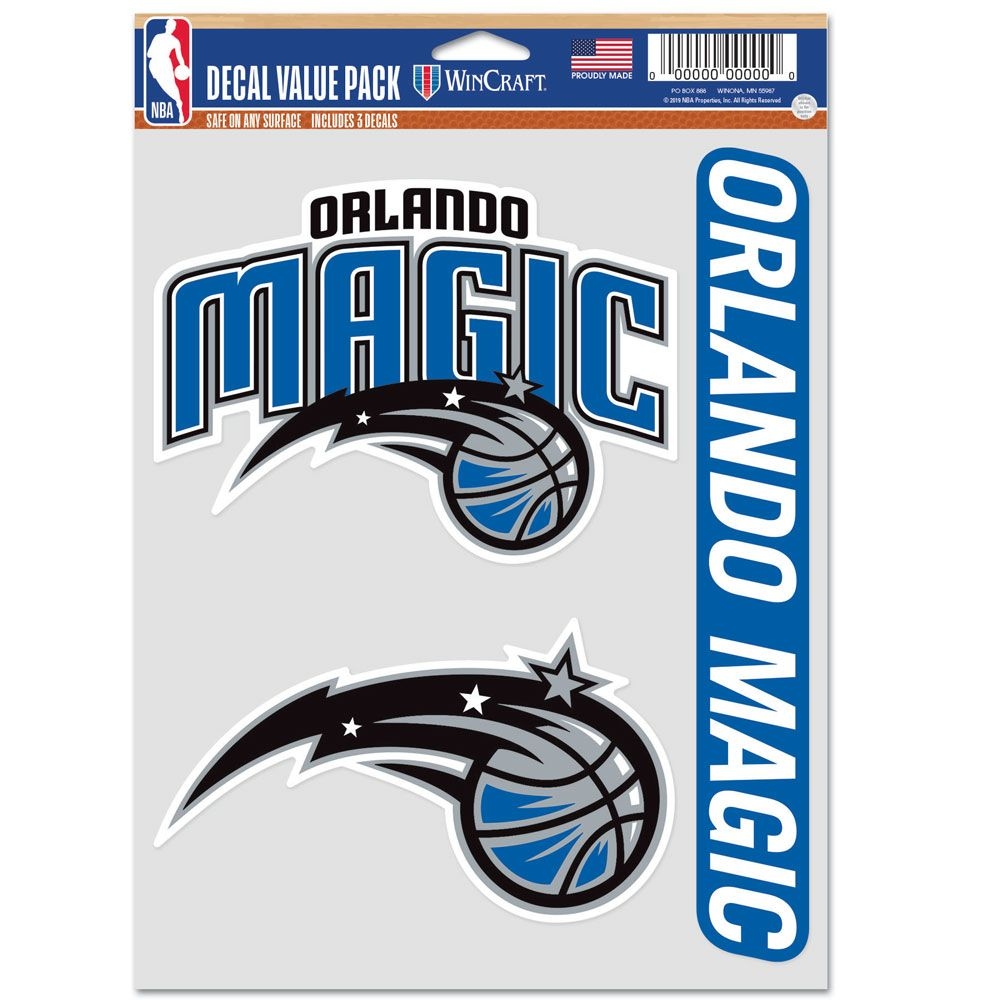 Orlando Magic Multi-Use NBA Decals Set (3 Pcs.)