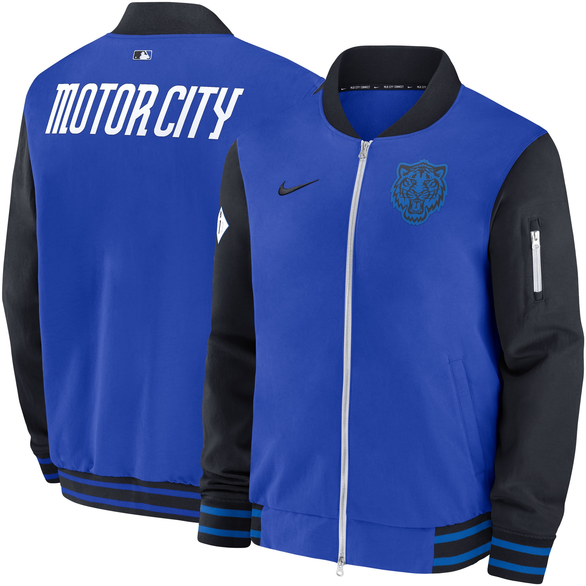 Detroit Tigers 2024 City Connect MLB Authentic Nike Bomber Jacke