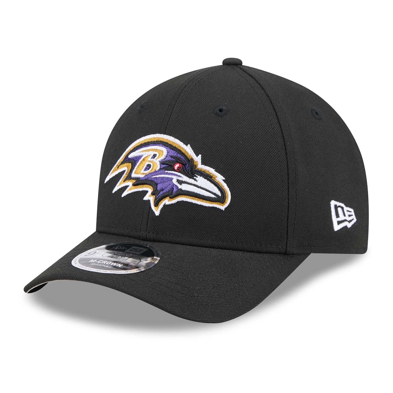 Baltimore Ravens NFL Team Logo New Era 9FORTY M-Crown Snapback Cap Schwarz