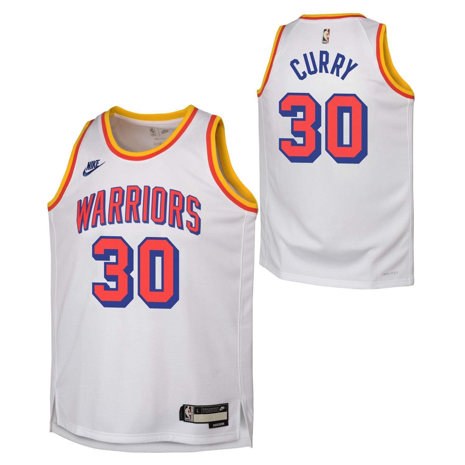 Stephen Curry #30 Golden State Warriors Hardwood Classics Nike Swingman NBA Trikot (YOUTH)