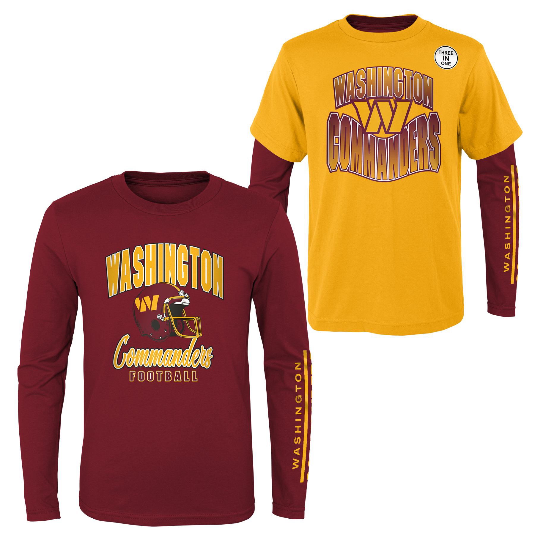 Washington Commanders Game Day 3-in-1 Combo NFL Shirt (YOUTH)