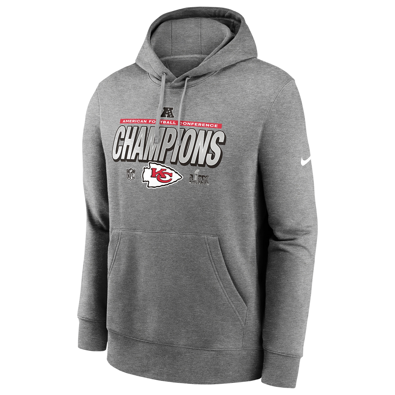 Kansas City Chiefs 2024-25 AFC Champions Locker Room Nike NFL Hoodie